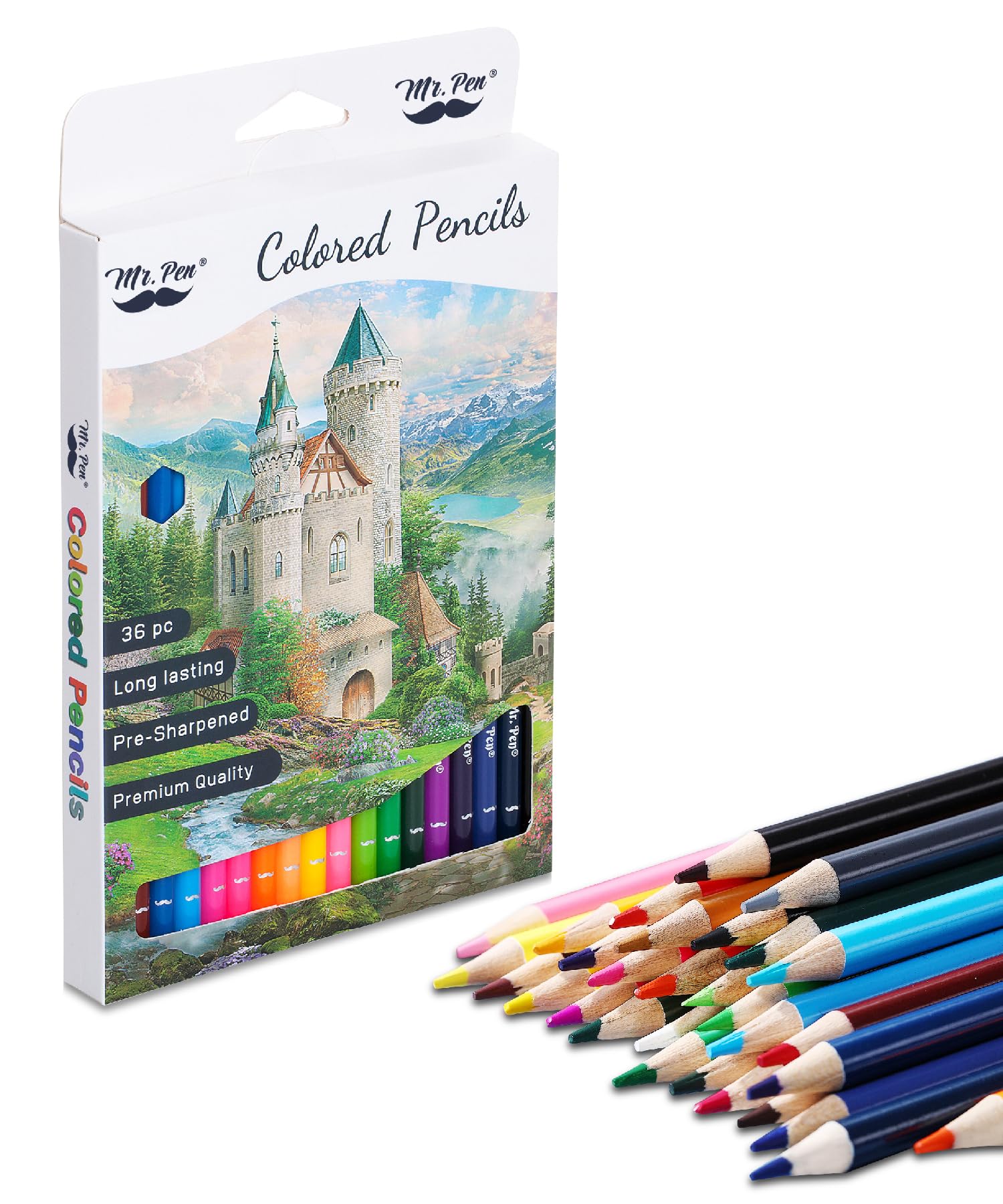 Mr. Pen Colored Pencils for Adult Coloring Books, 36 Pack