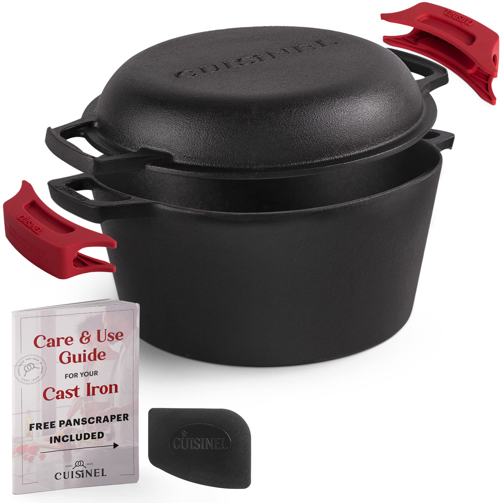 Cuisinel Cast Iron Dutch Oven, 5-Quart