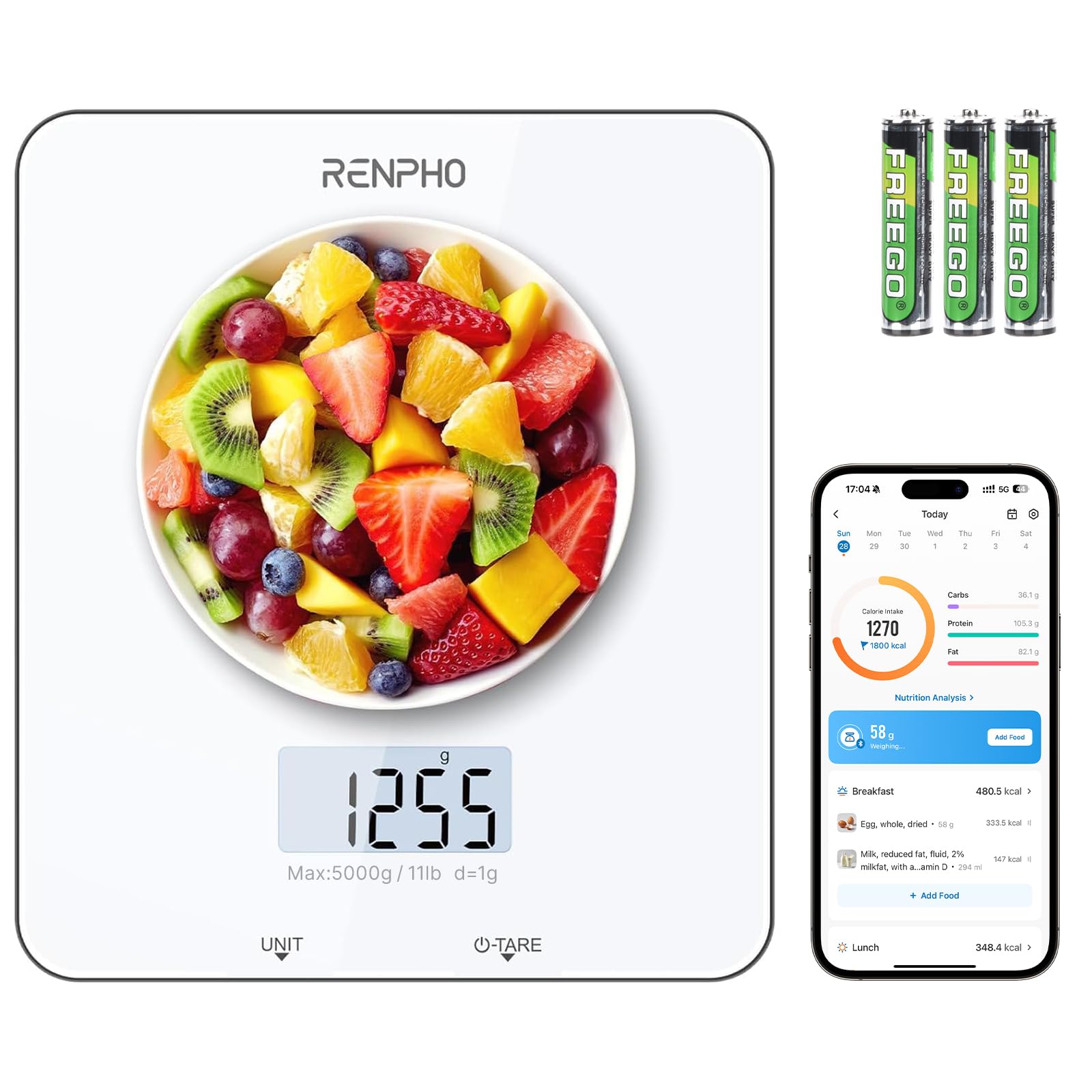 RENPHO Smart Food Scale 11lb