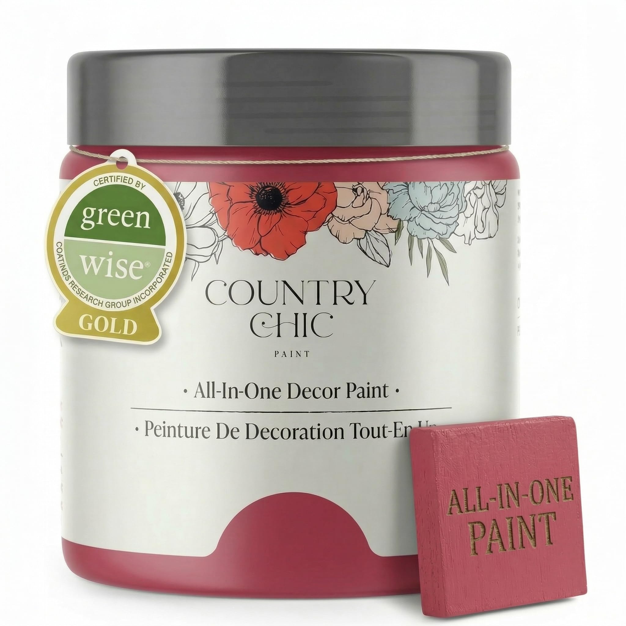 Country Chic Raspberry Sorbet Pink, 4 oz