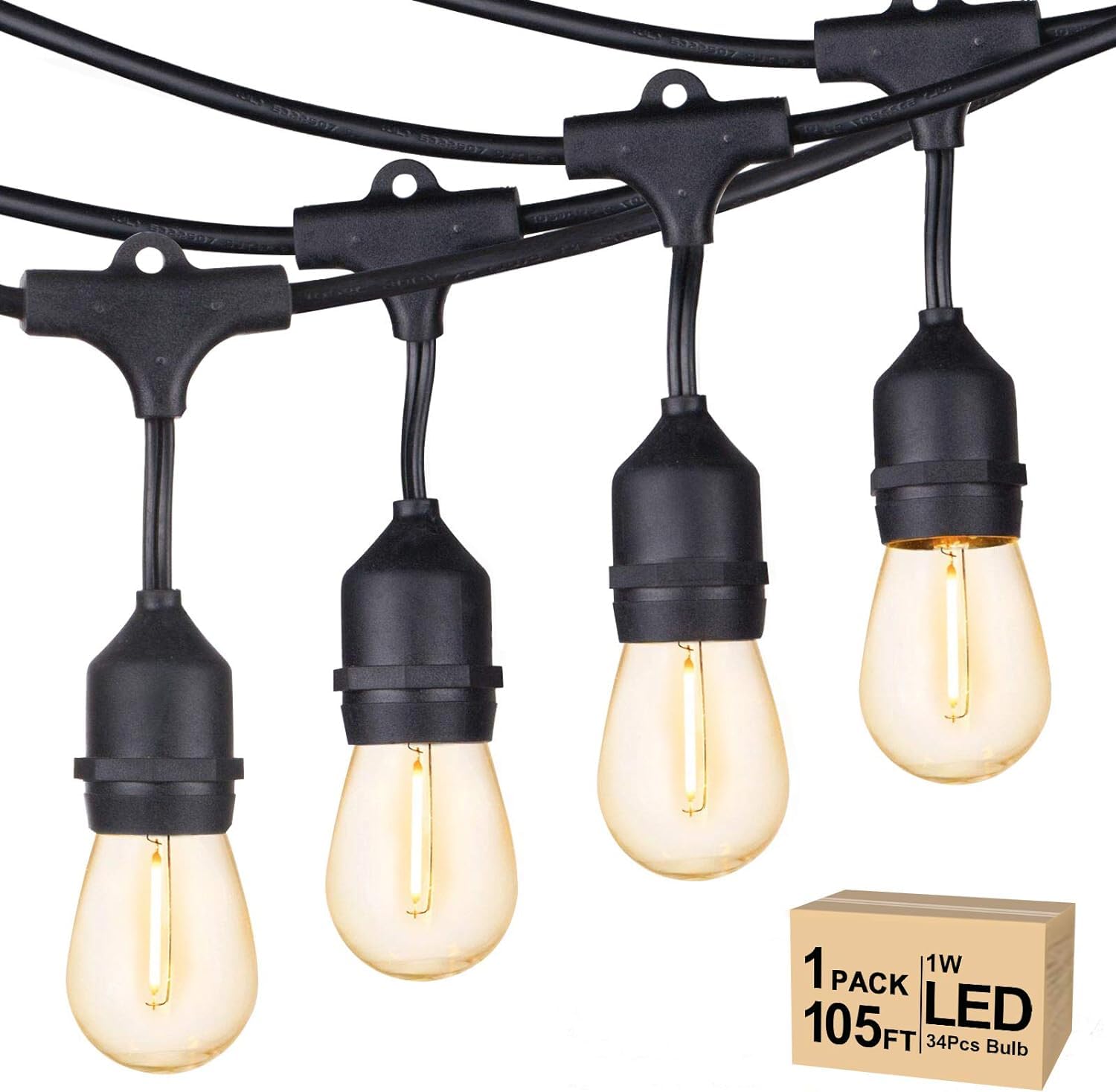 Svater 105 FT S14 Outdoor String Lights