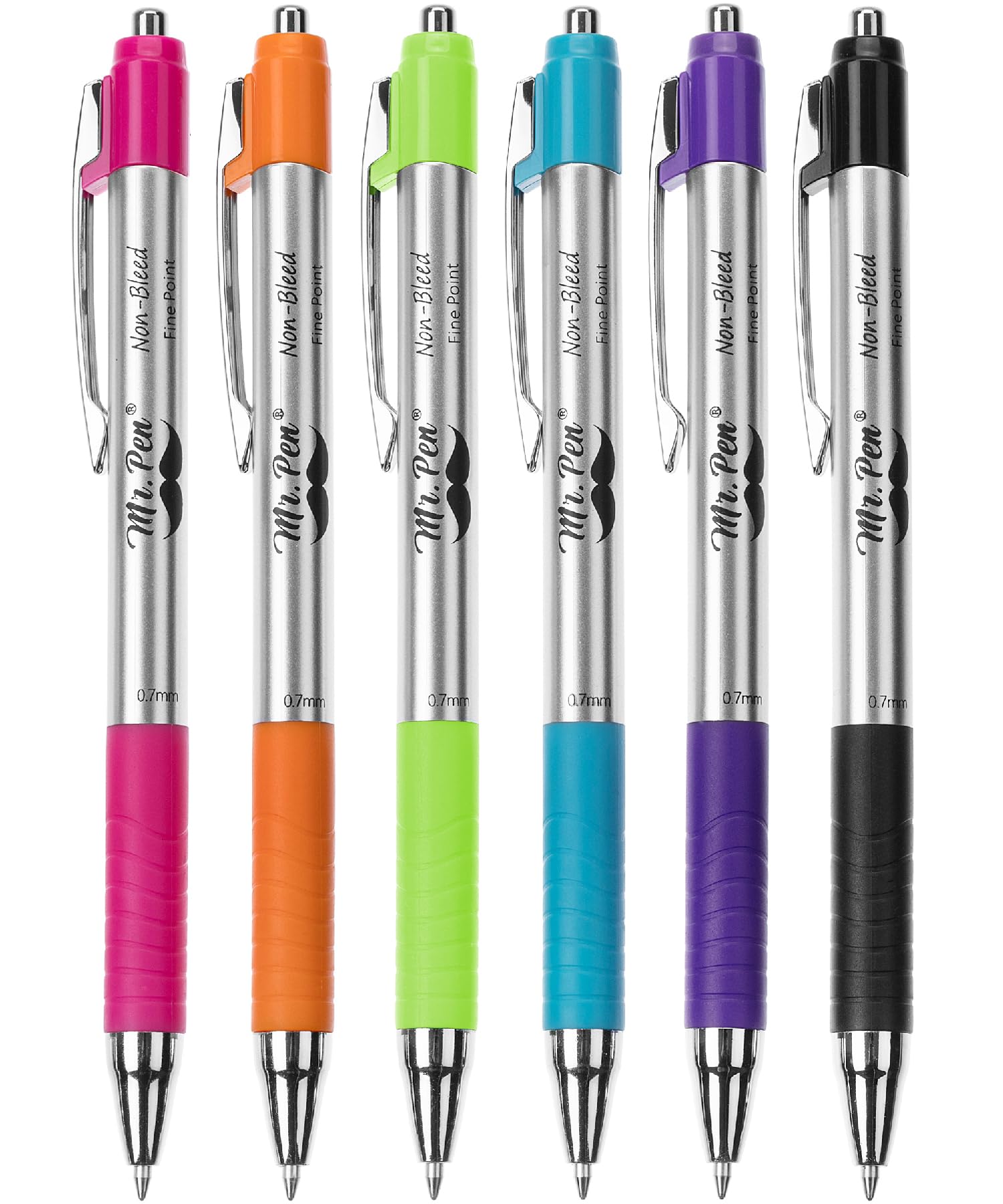 Mr. Pen No Bleed Pens, 6-Pack