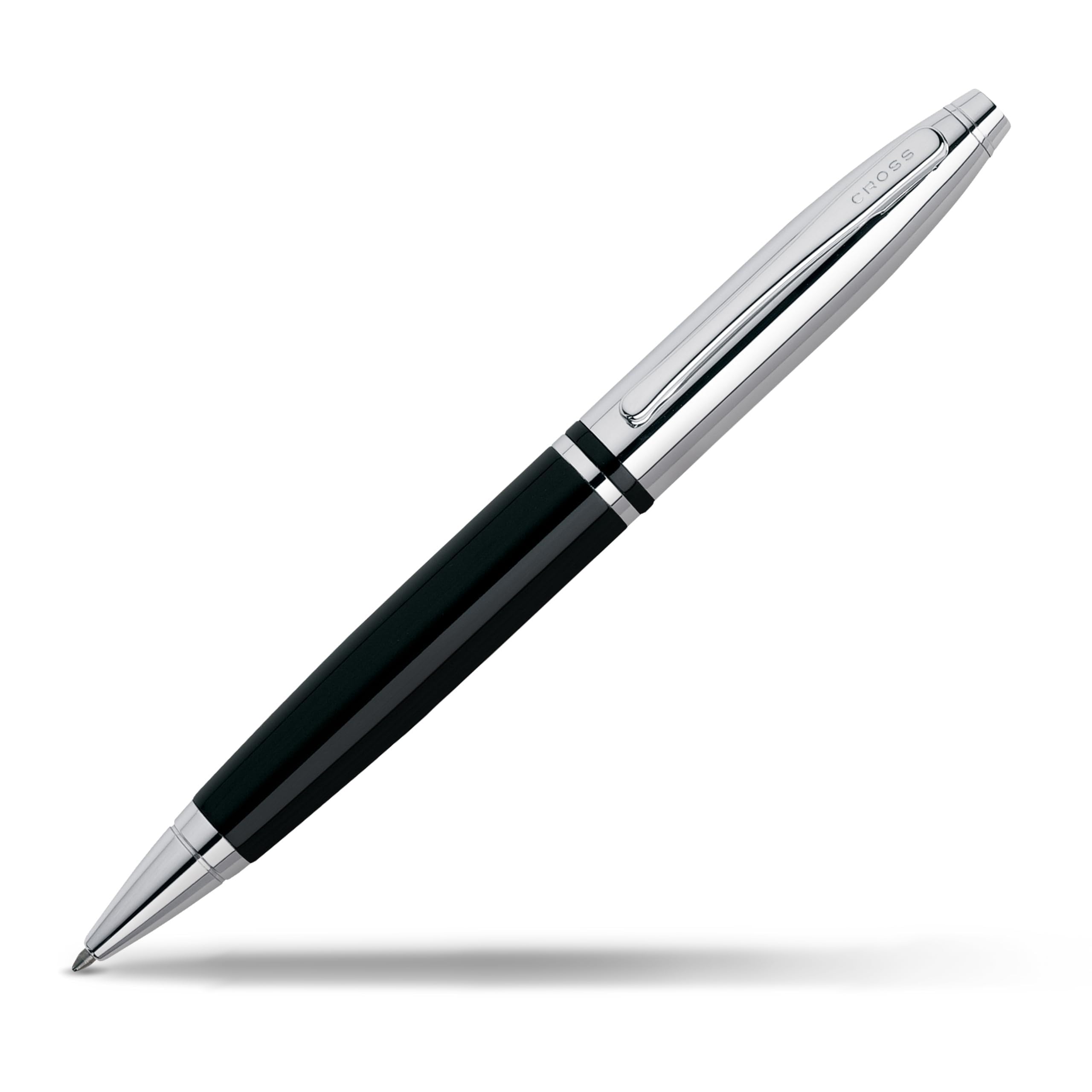 Cross Calais Chrome and Black Lacquer Ballpoint