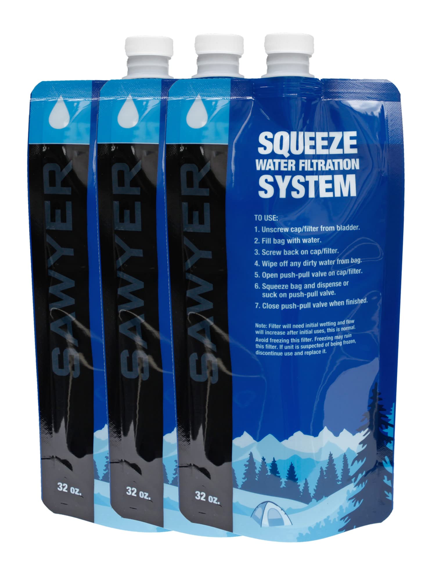 Sawyer Squeezable Pouches, Set of Three