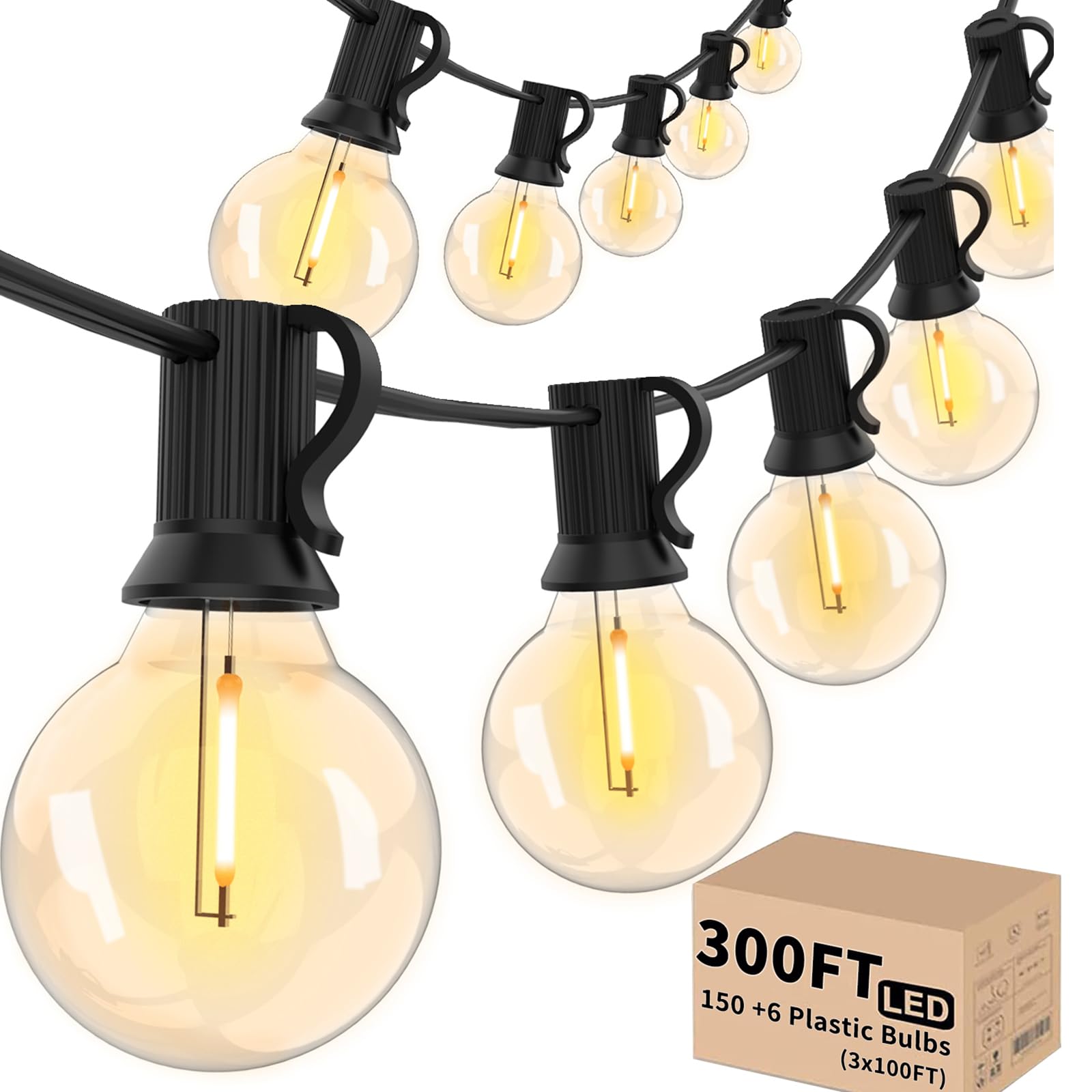 Svater Outdoor String Lights, 300 FT