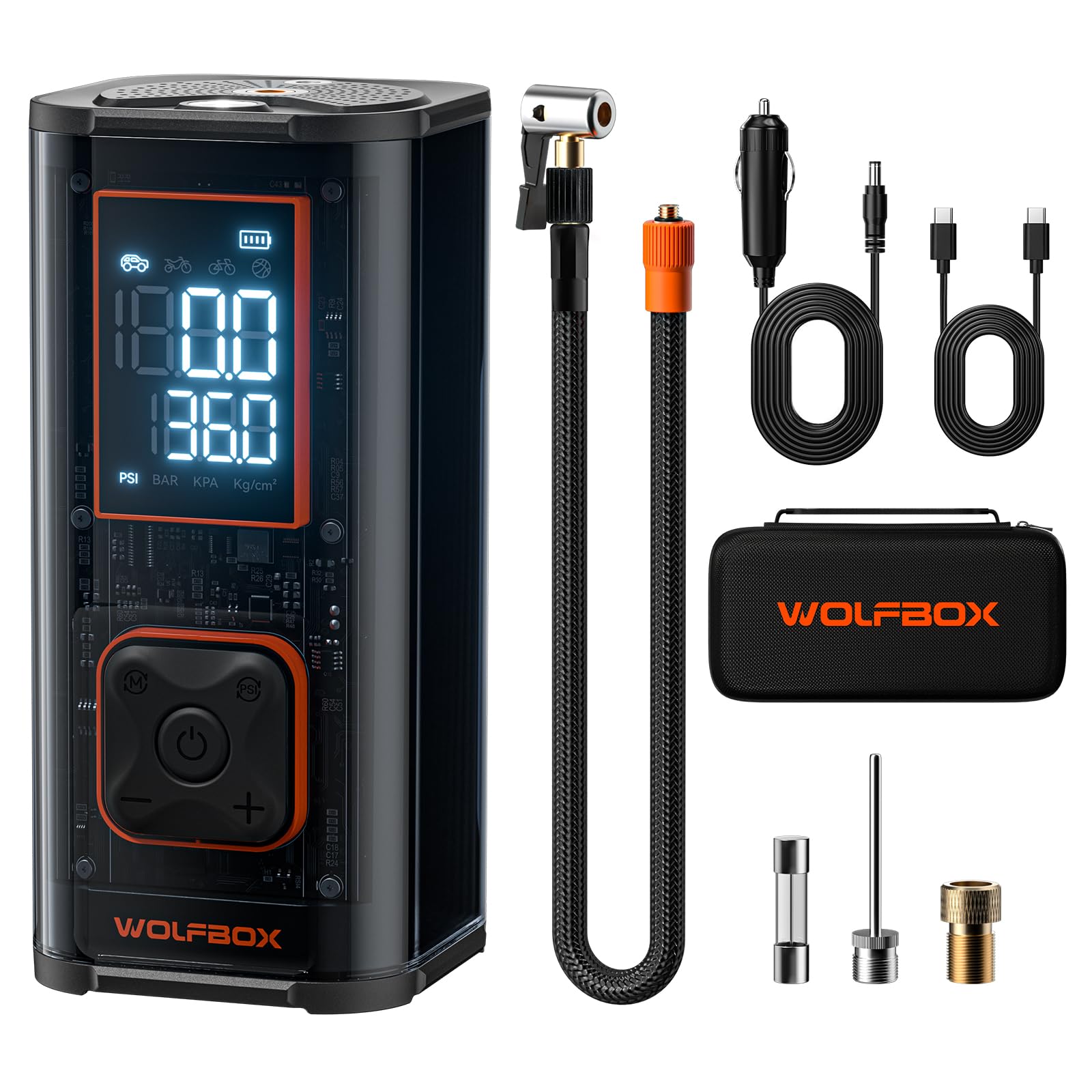 WOLFBOX 150PSI Dual-Cylinder Inflator