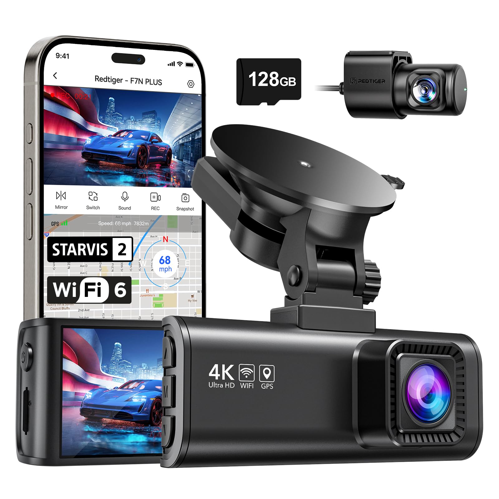 REDTIGER F7NP 4K Dash Cam