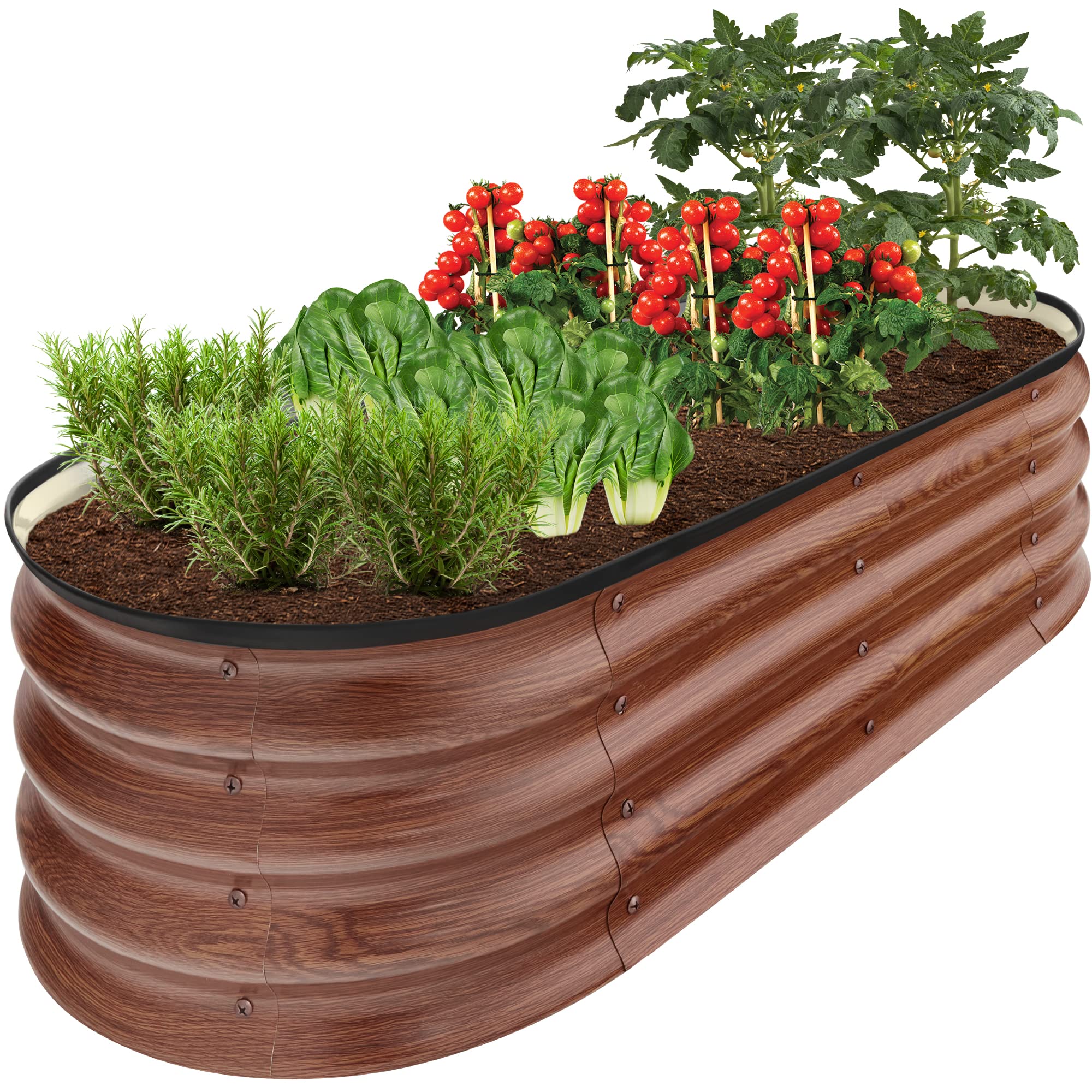 Best Choice Products 4x2x1 ft Raised Garden Bed