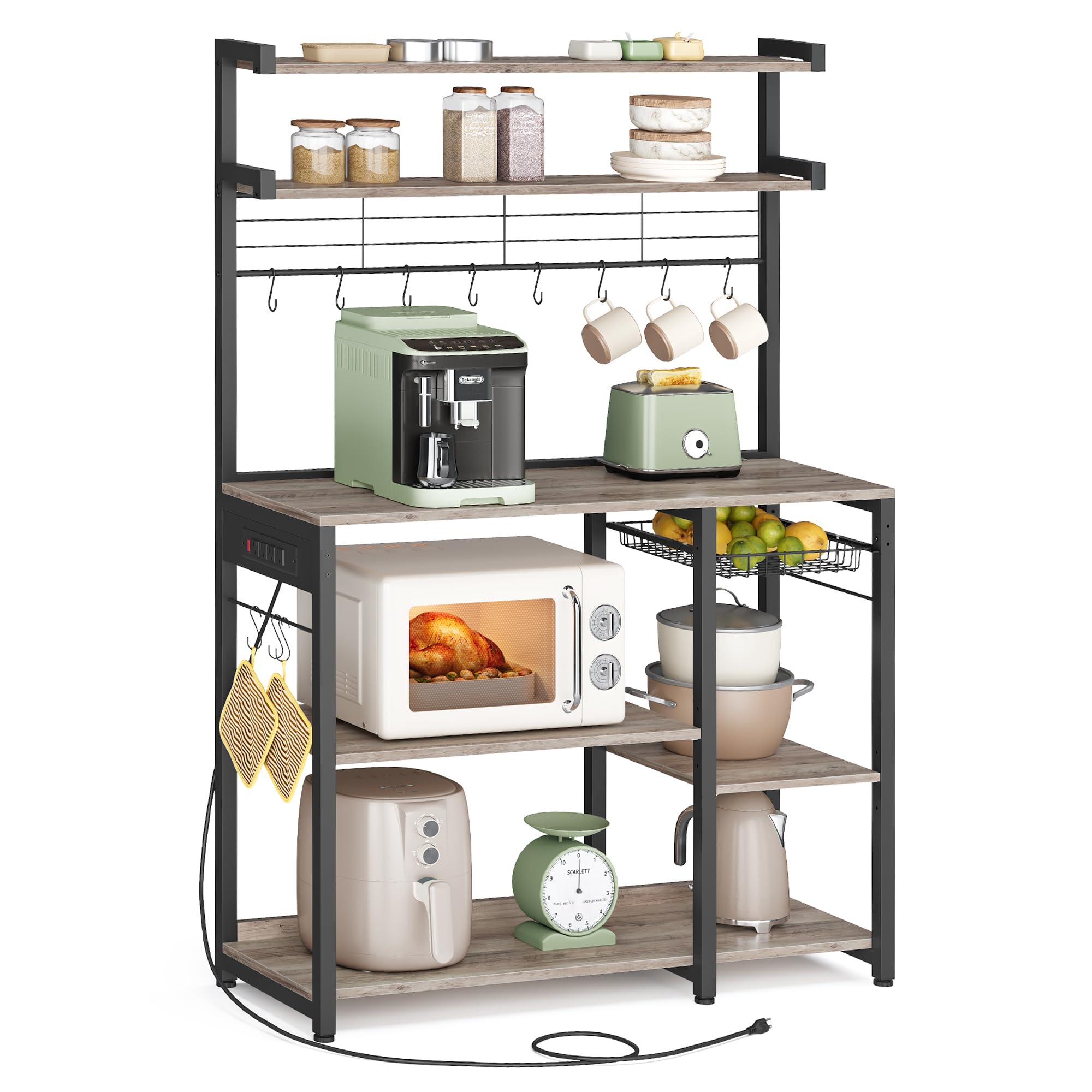 VASAGLE Baker’s Rack with Power Outlet