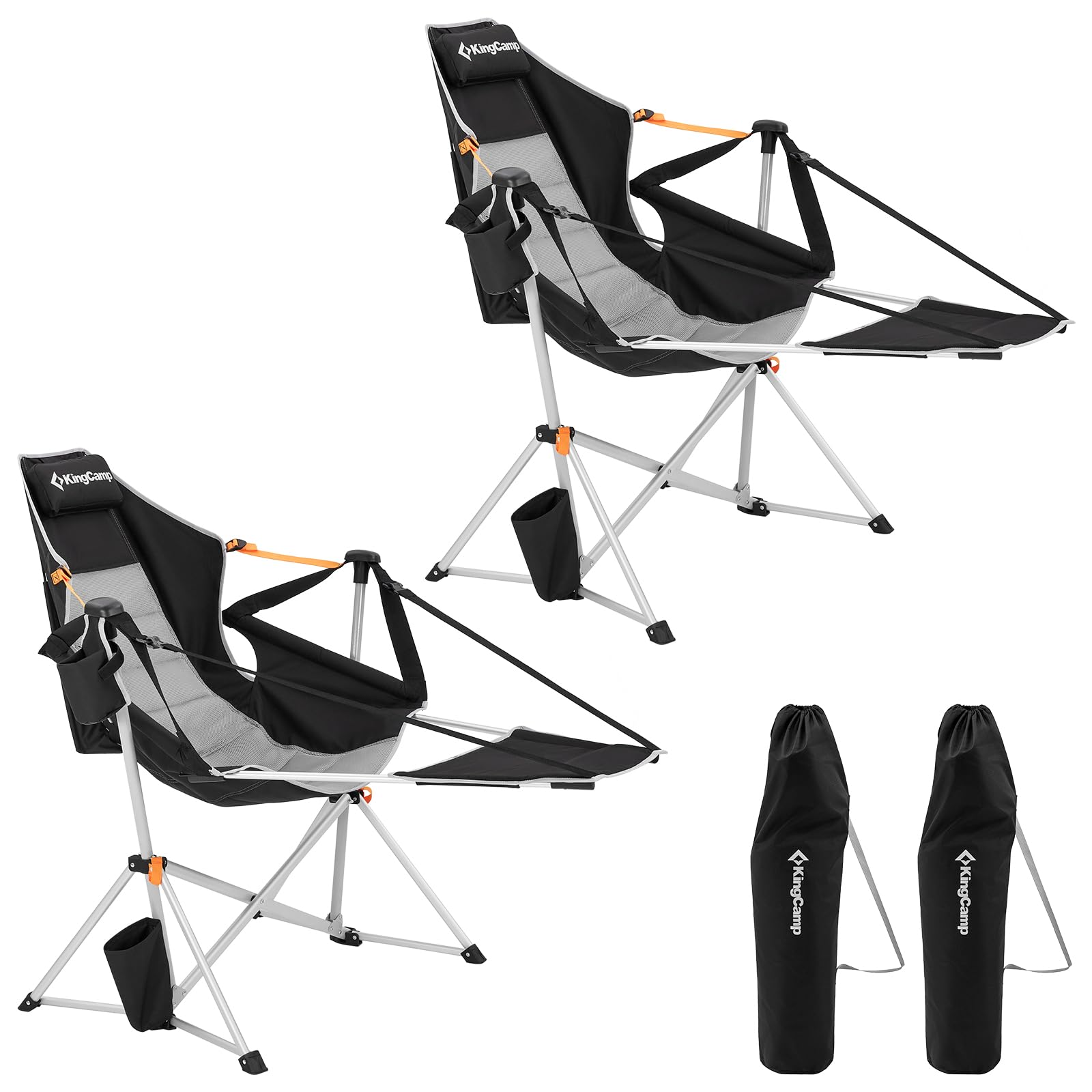 KingCamp 2-Pack Hammock Chairs with Footrests