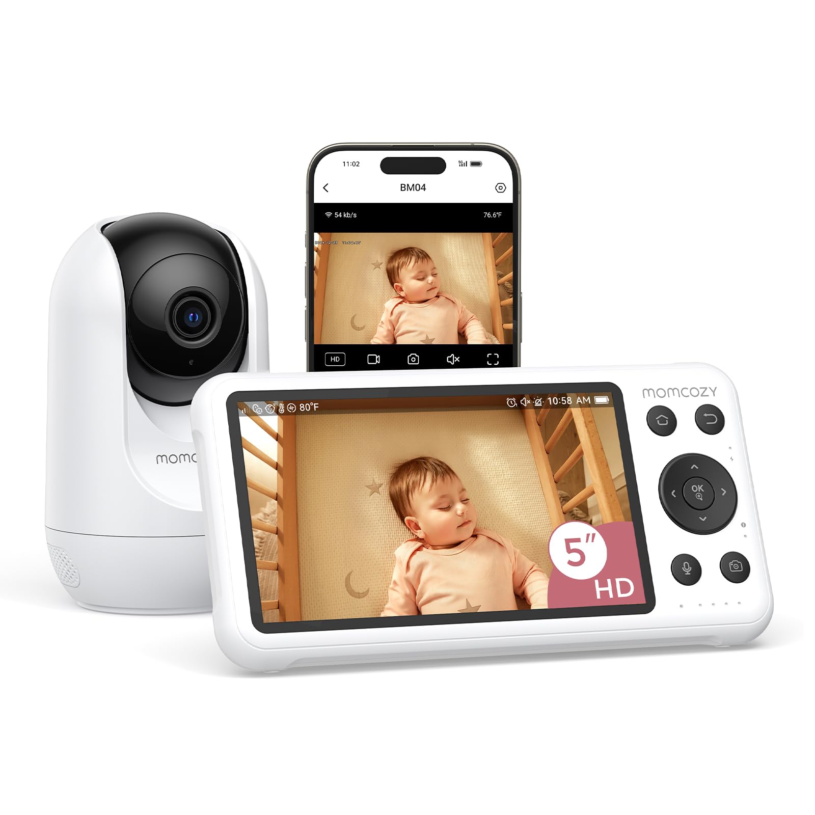 Momcozy BM04 Smart WiFi Baby Monitor