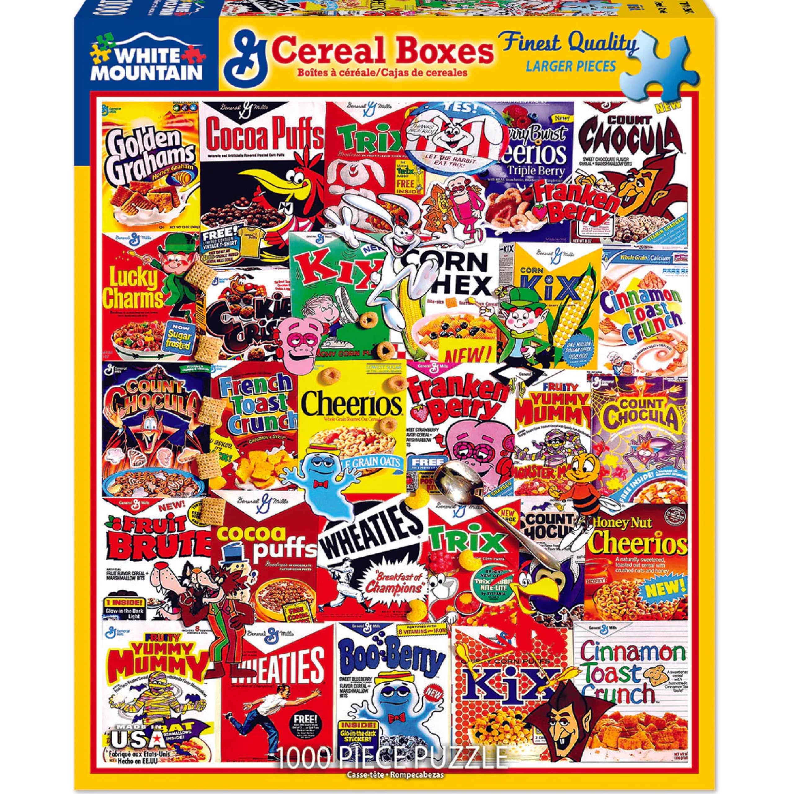 White Mountain Cereal Boxes