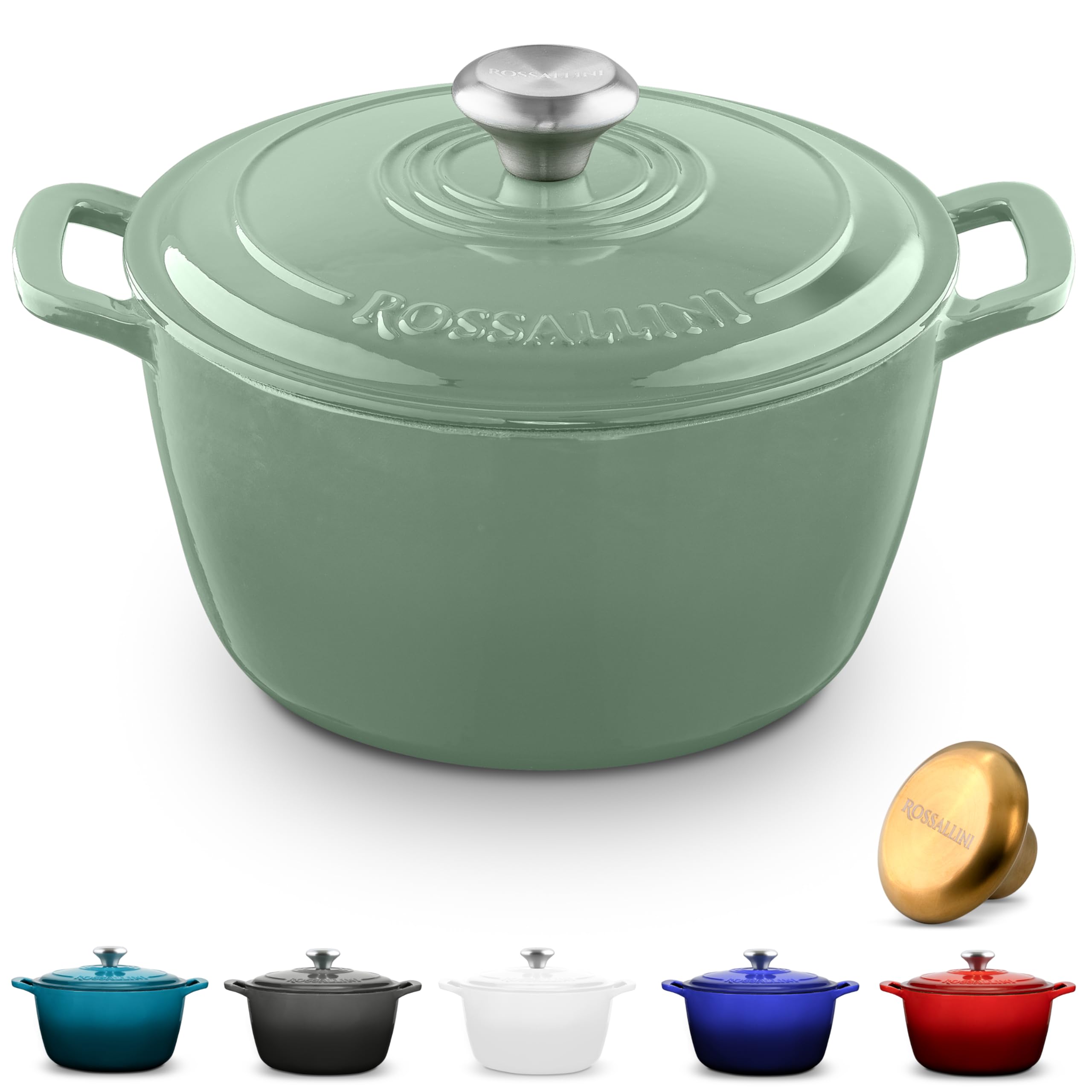 ROSSALLINI Signature Dutch Oven, 7.4 Quart