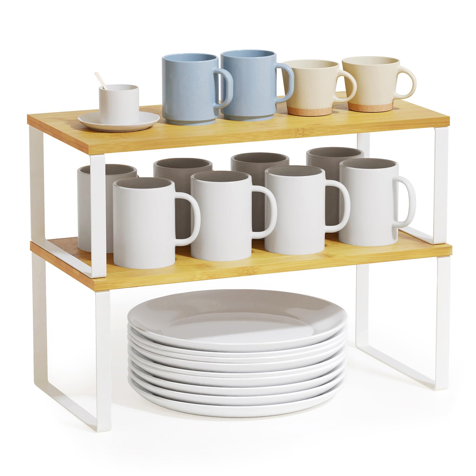 SpaceAid 2-Pack Expandable Shelf Organizers