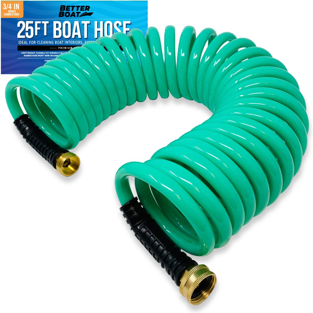25FT Coiled Boat Hose