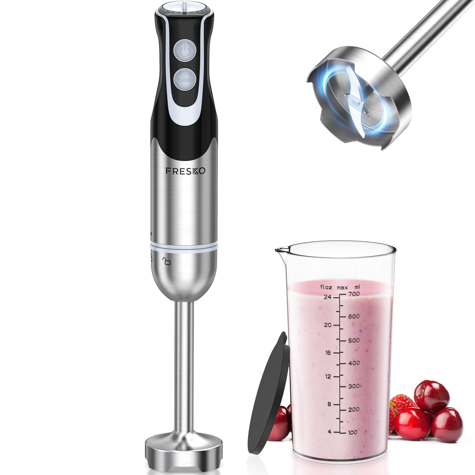 FRESKO Immersion Blender with 700ml Beaker