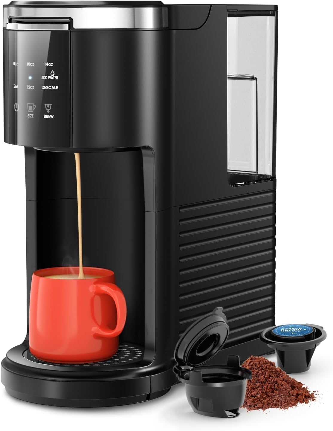 Kismile 2 in 1 Single Serve Coffee Maker