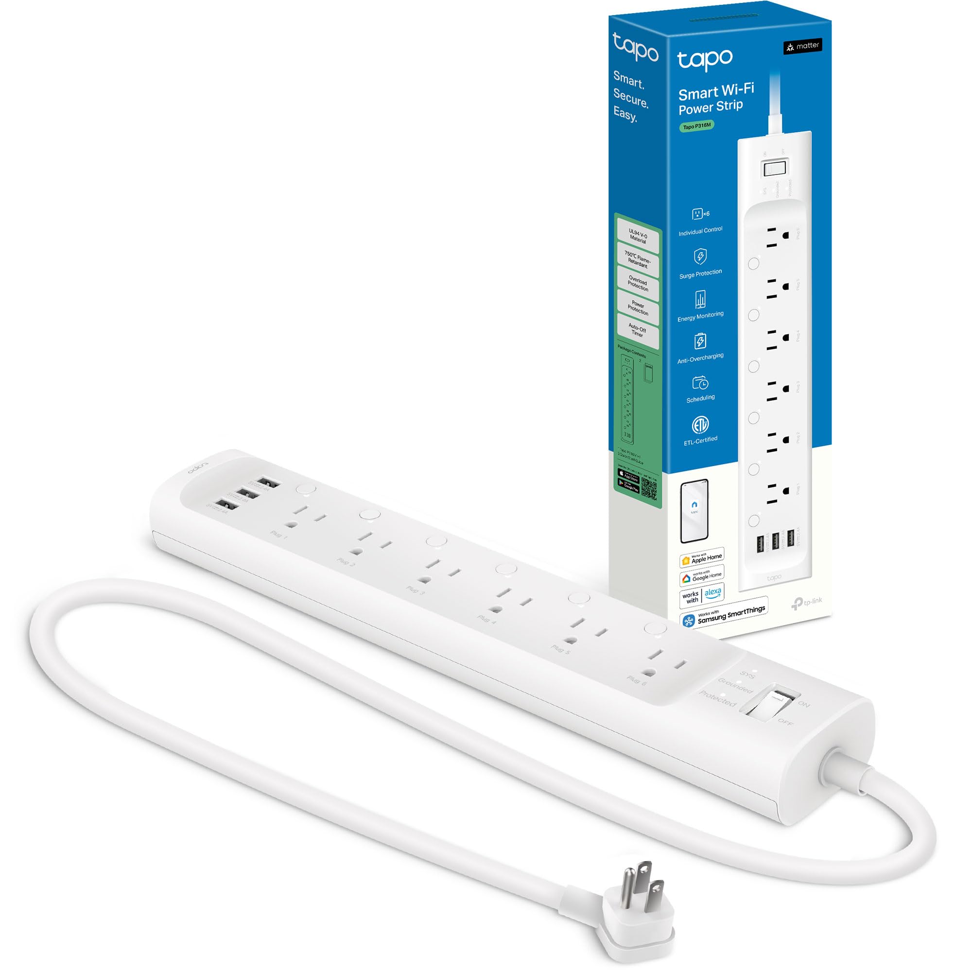 Tapo P316M Smart Wi-Fi Power Strip