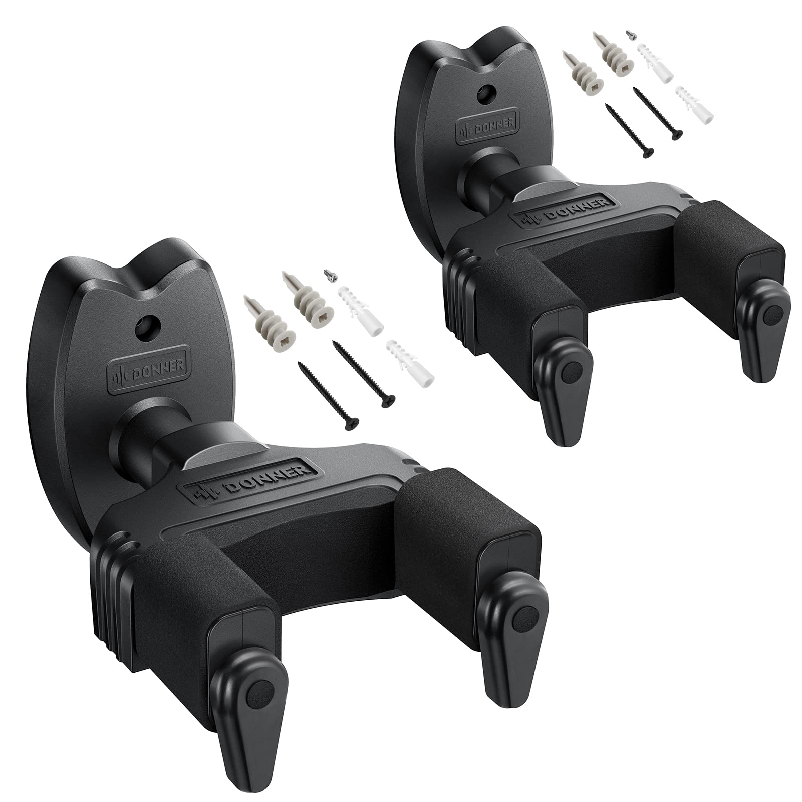 Donner Locking Guitar Wall Mount, 2-Pack