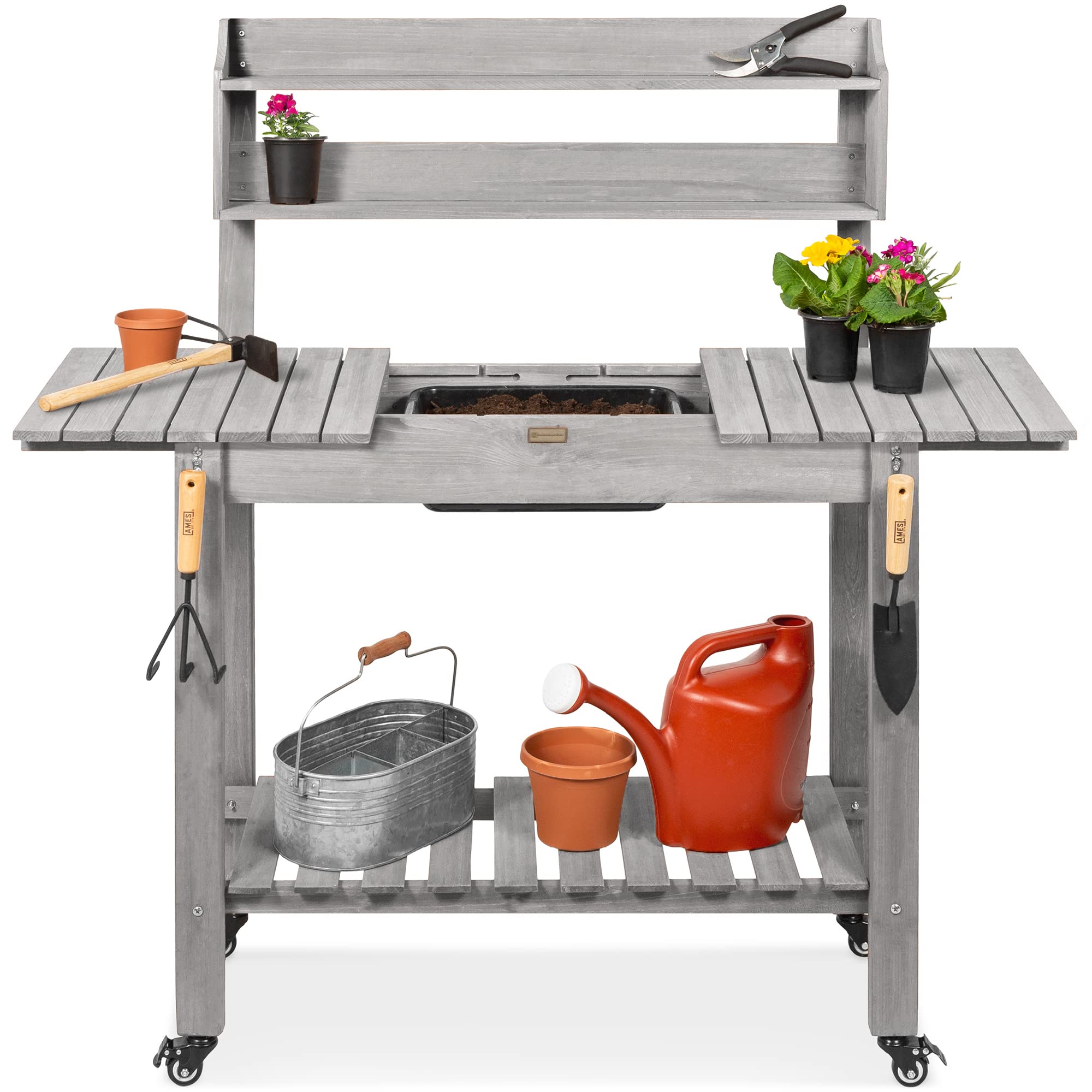Best Choice Products Mobile Garden Potting Bench