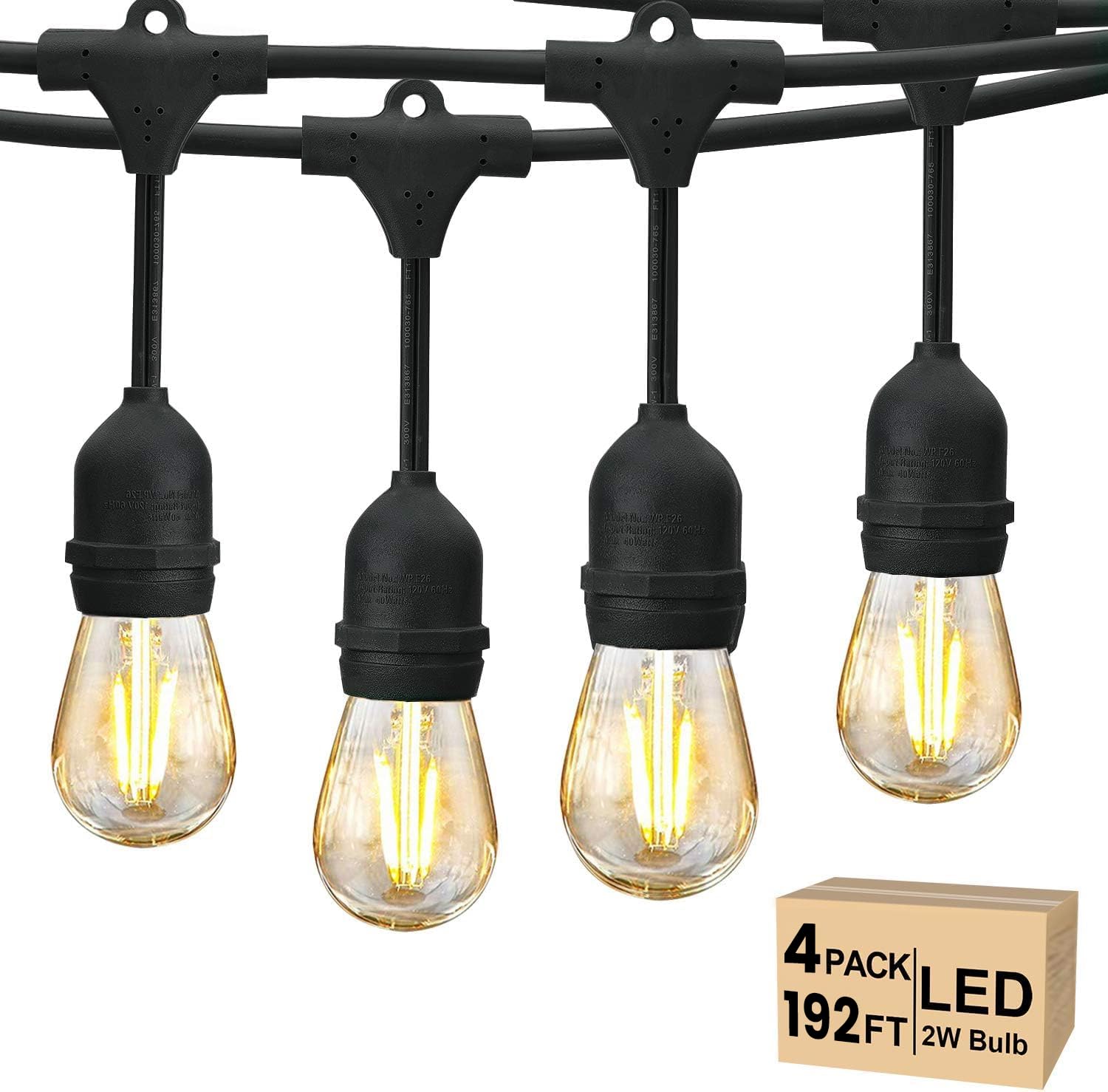 Svater 192 FT 2W S14 Outdoor String Lights
