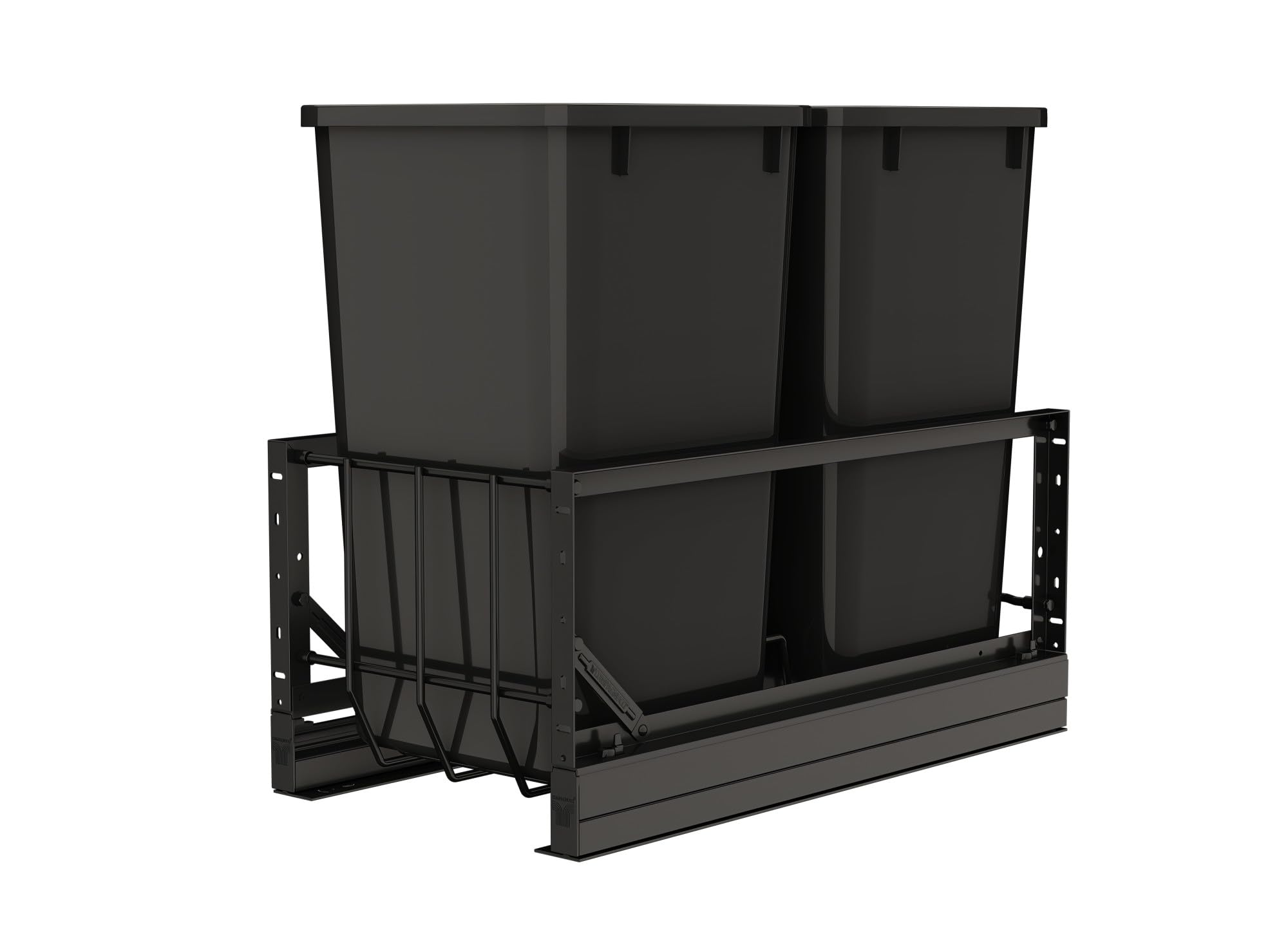 Rev-A-Shelf Aluminum Double 27 Qt Pullout