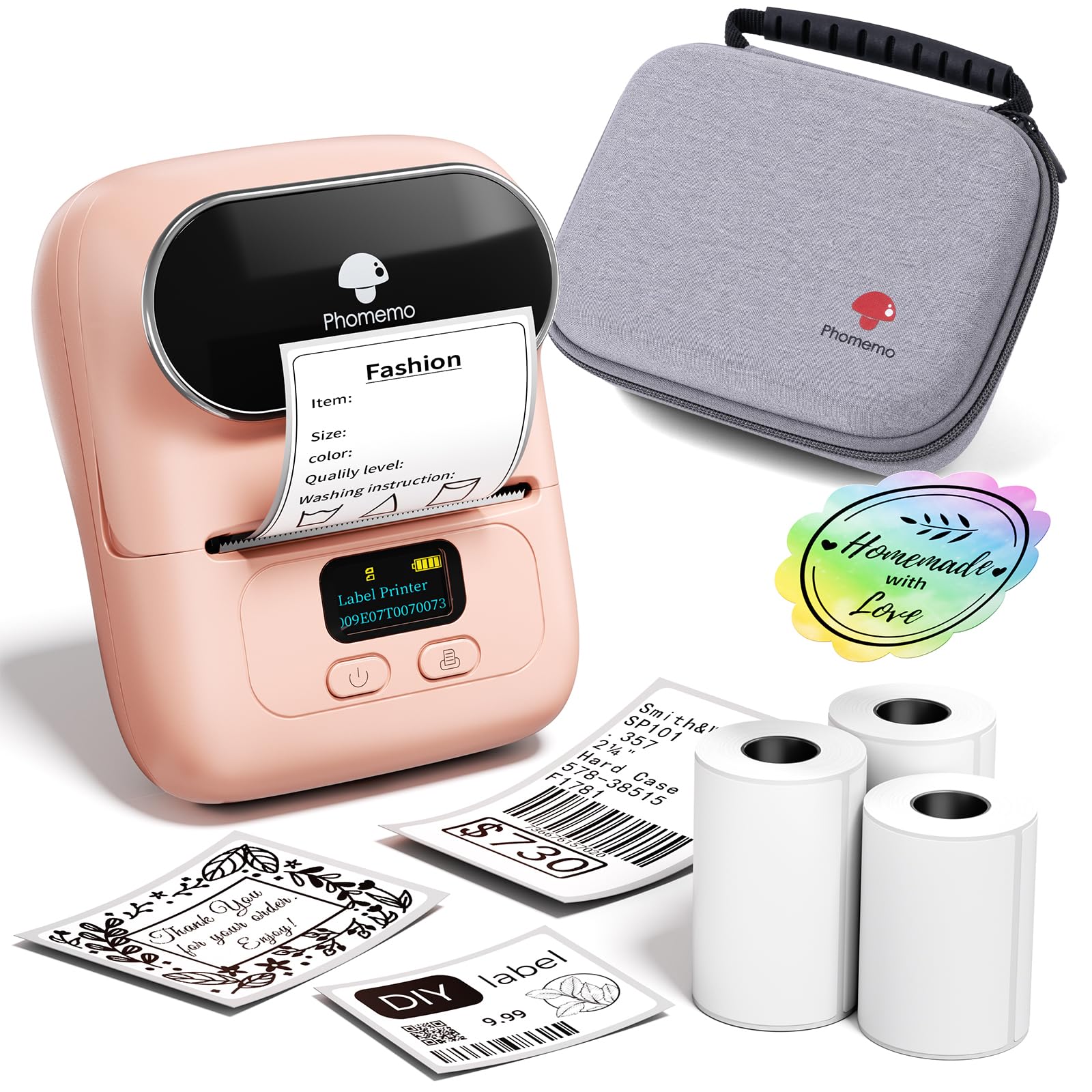 Phomemo M110 Label Maker with 3 Tapes