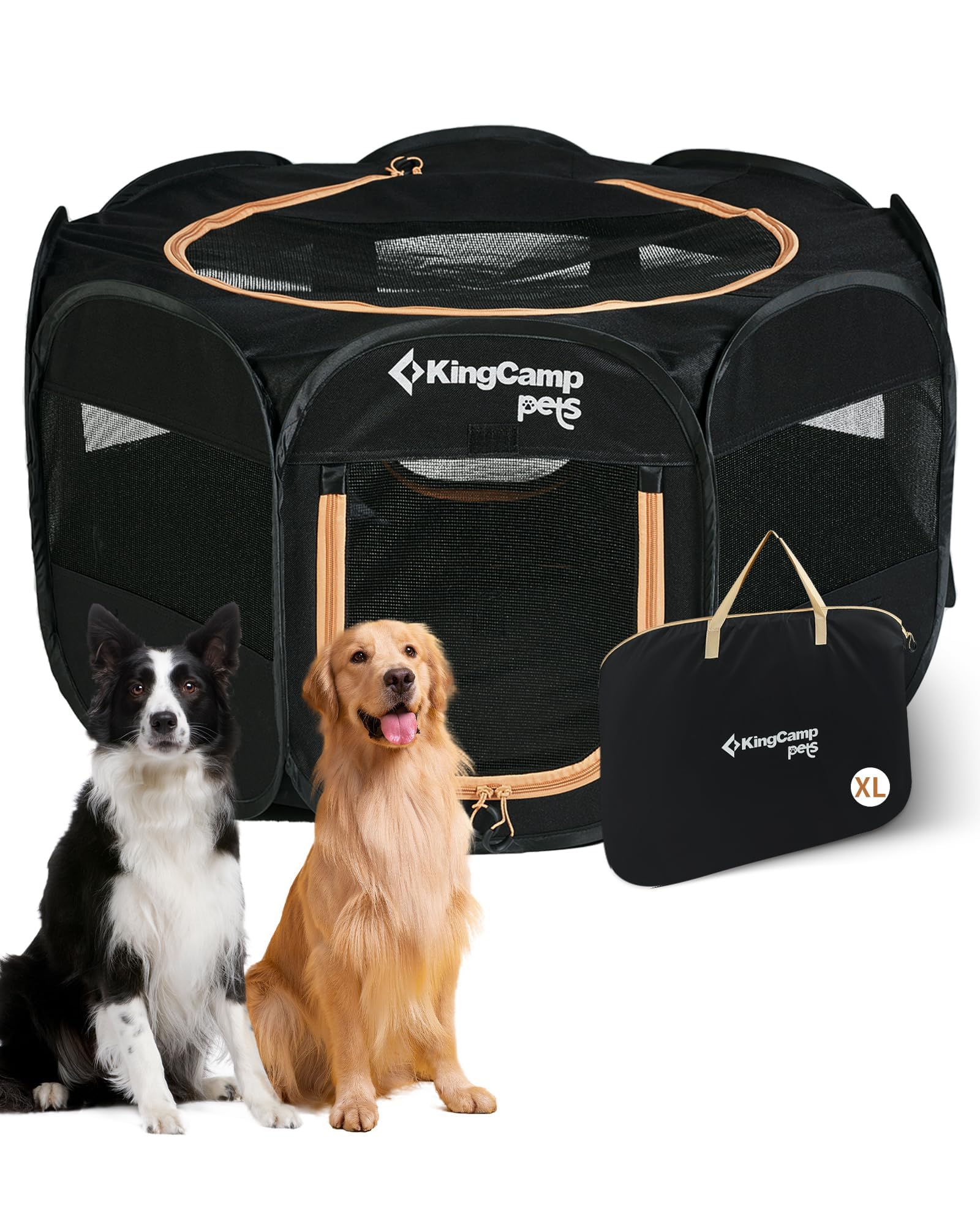 KingCamp Pop-Up Dog Playpen, X-Large