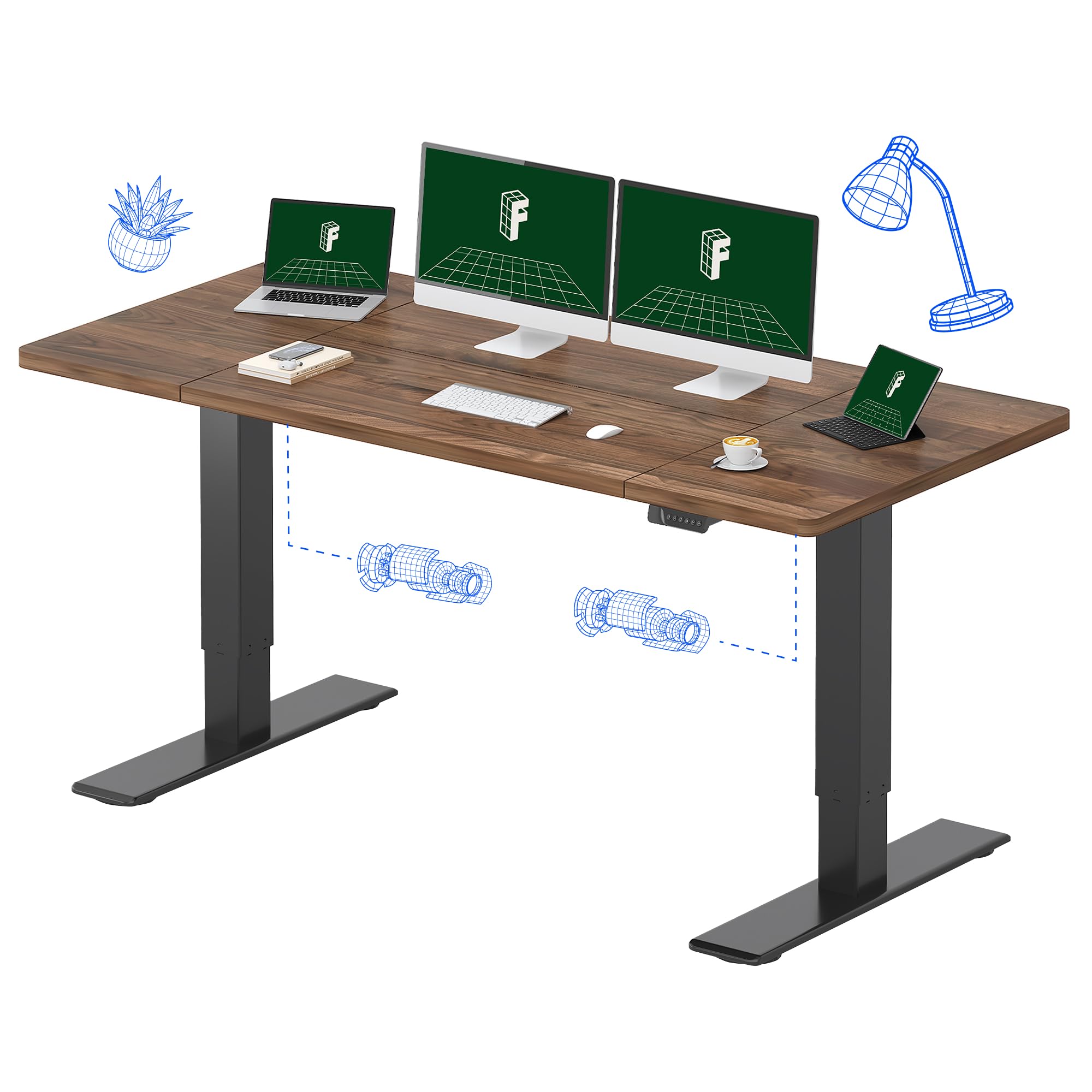 FLEXISPOT 71 x 32-Inch Electric Standing Desk