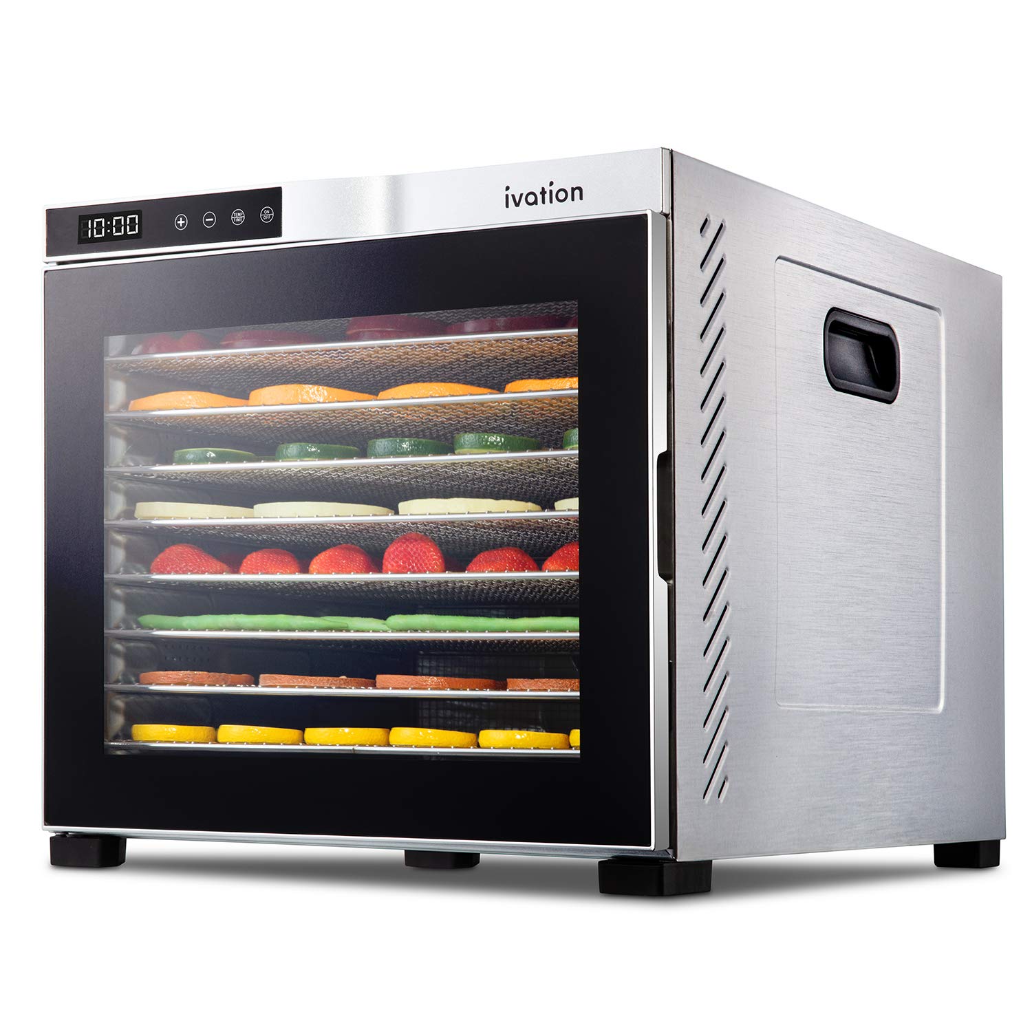 Ivation 10-Tray Stainless Steel Food Dehydrator
