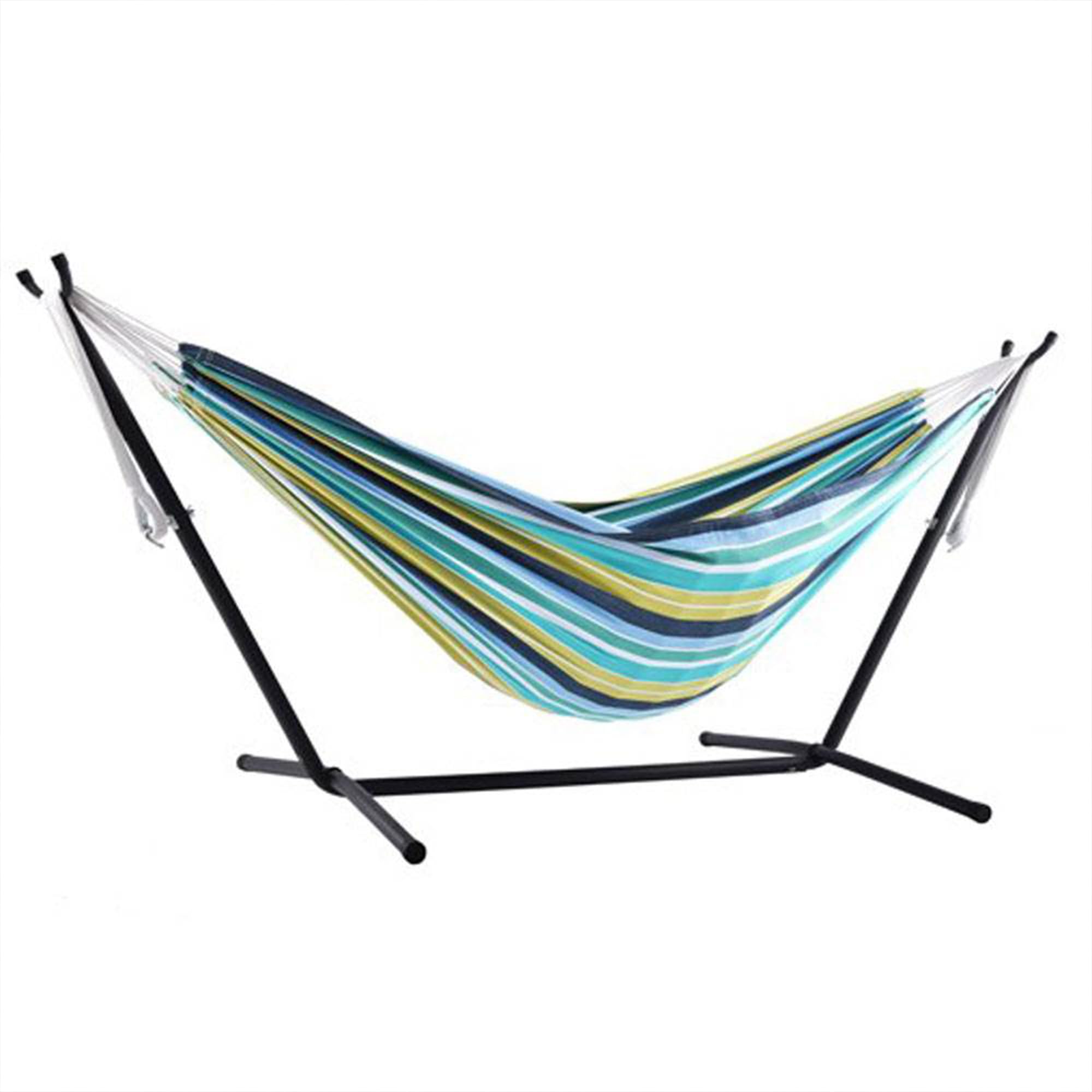 Vivere Double Cotton Hammock with Stand