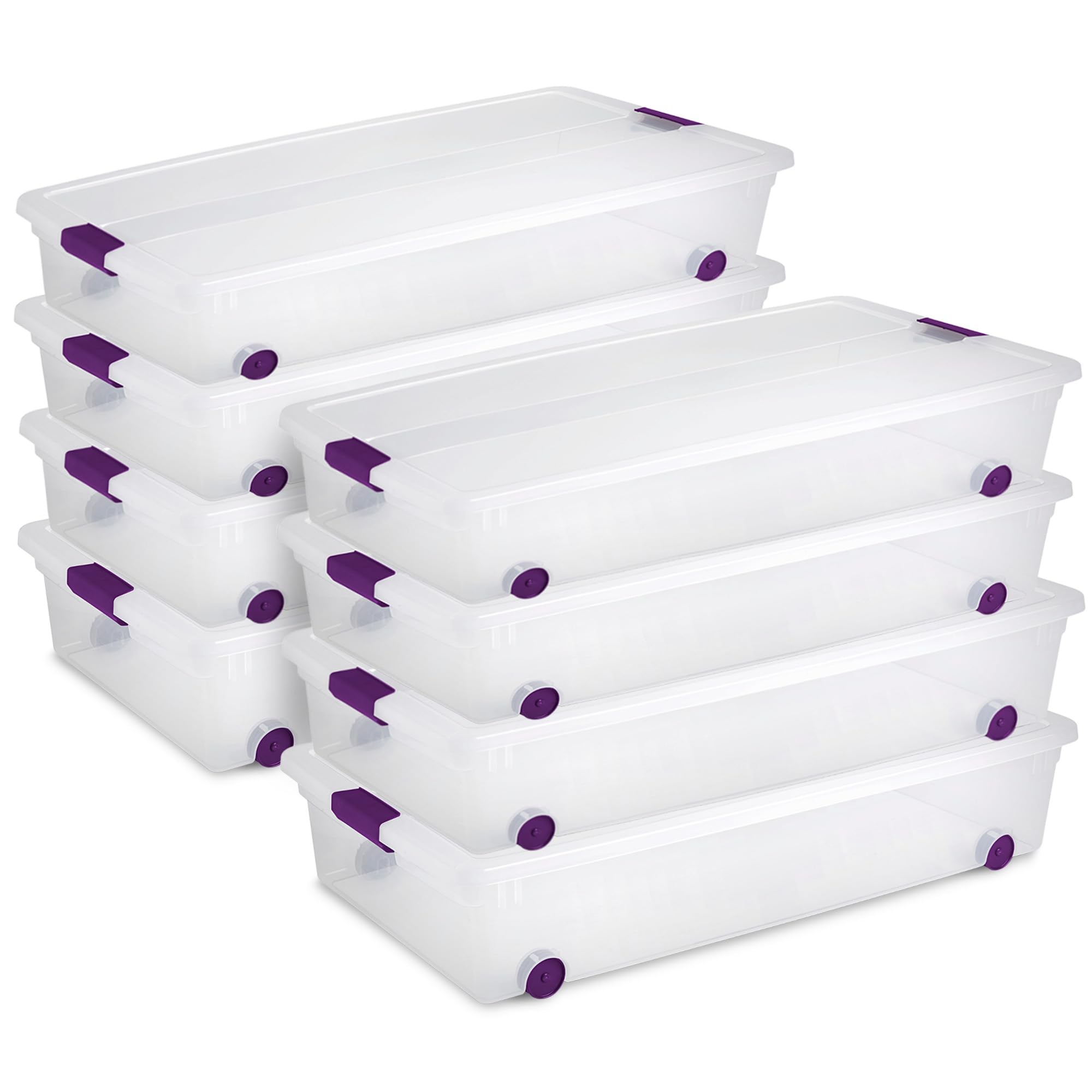 Sterilite 60 Qt ClearView Wheeled Underbed Box