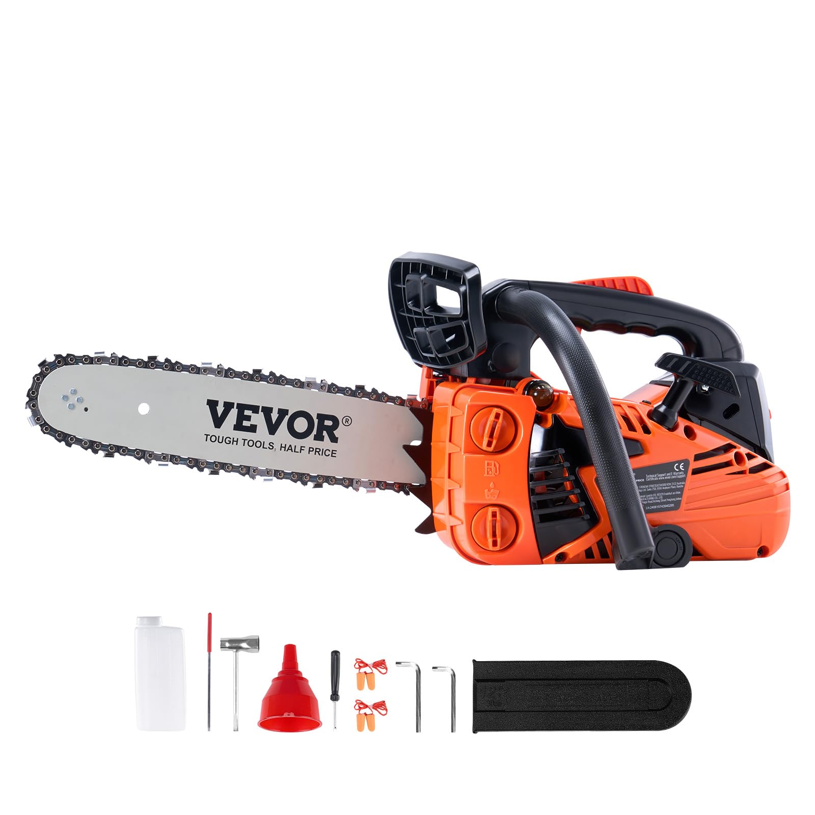 VEVOR Gas Powered Chainsaw 25.4CC 12 Inch