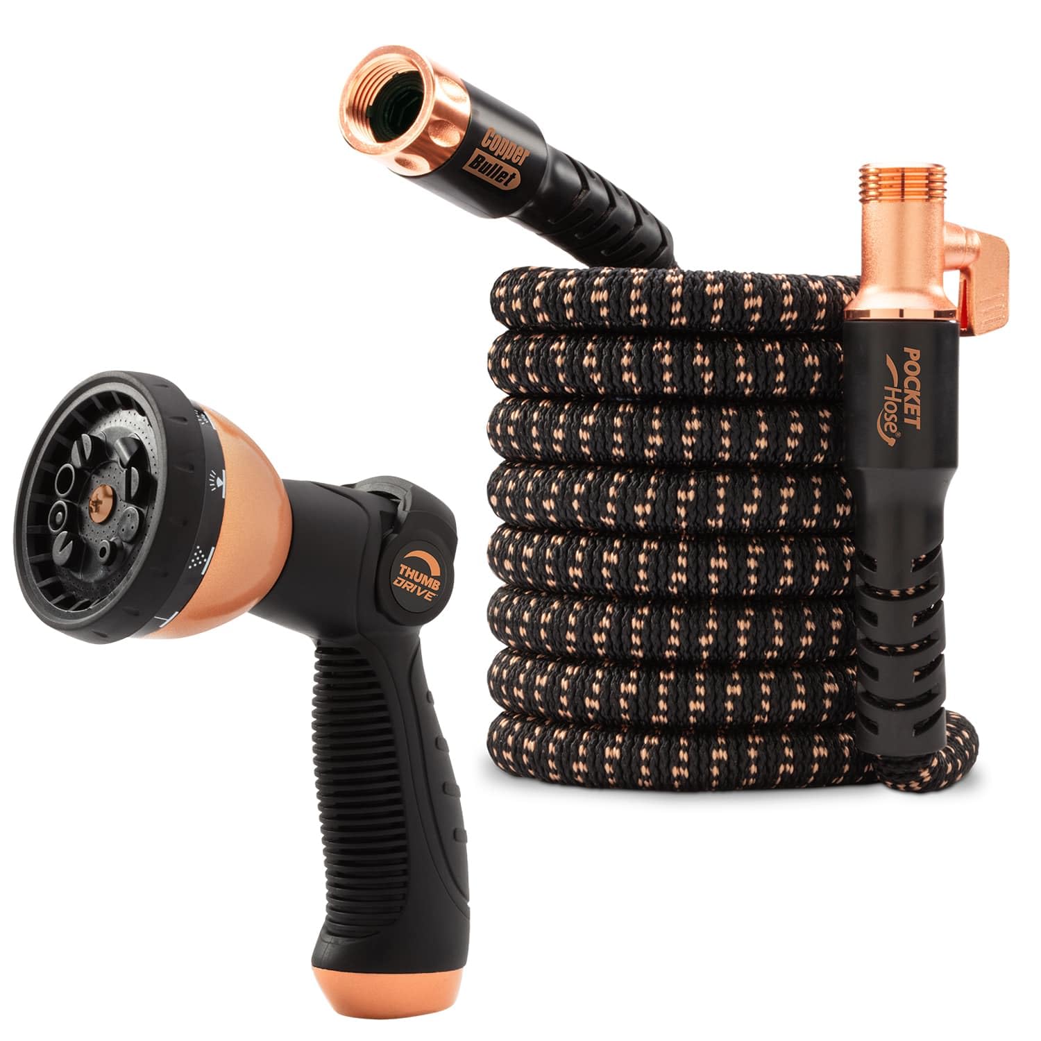 Pocket Hose 50 FT Copper Bullet Garden Hose