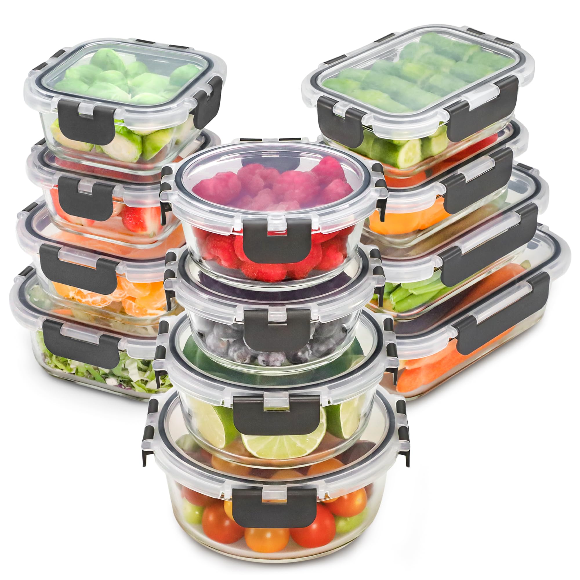 Freshware 12-Container Glass Set