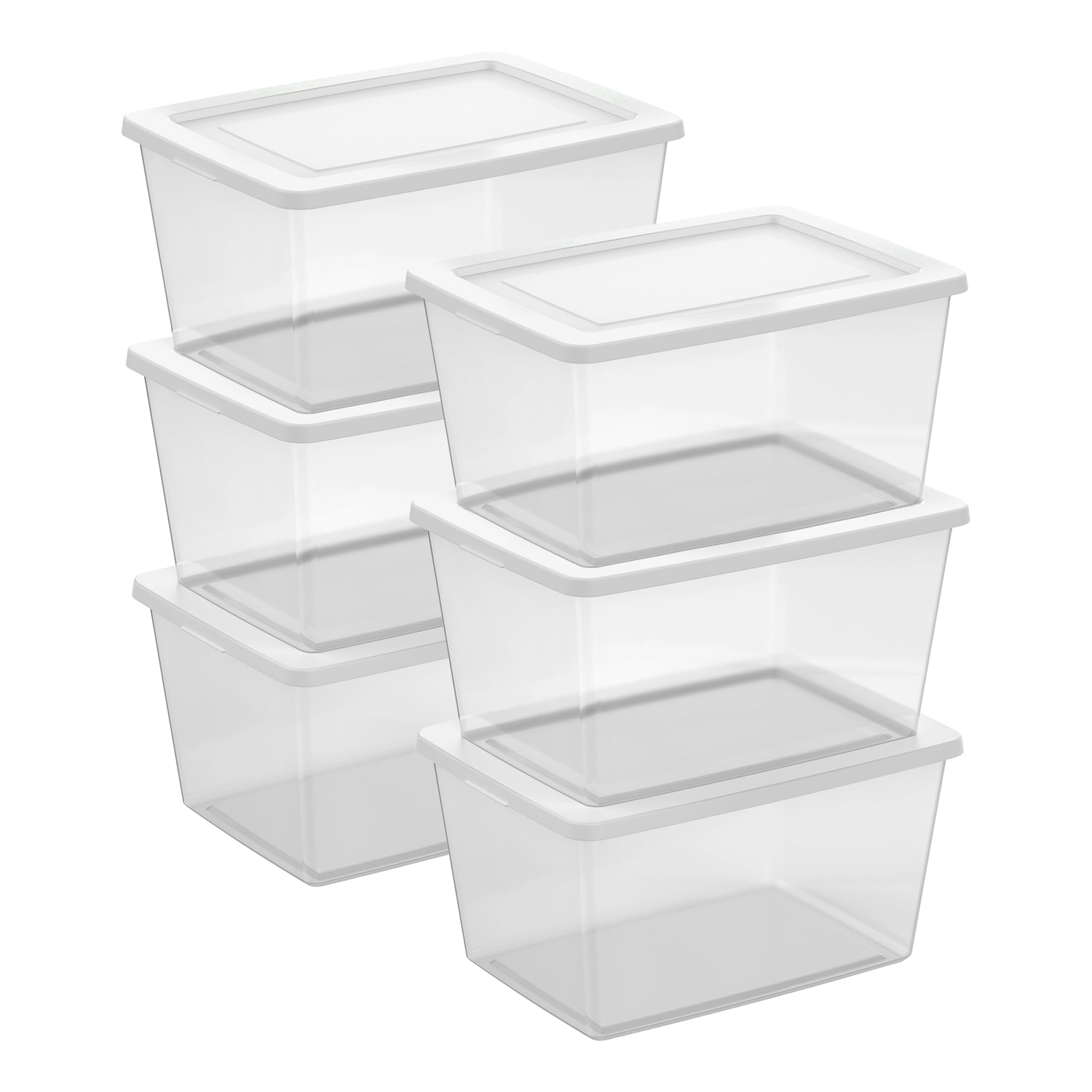 Sterilite 58 Quart Storage Box, 6-Pack
