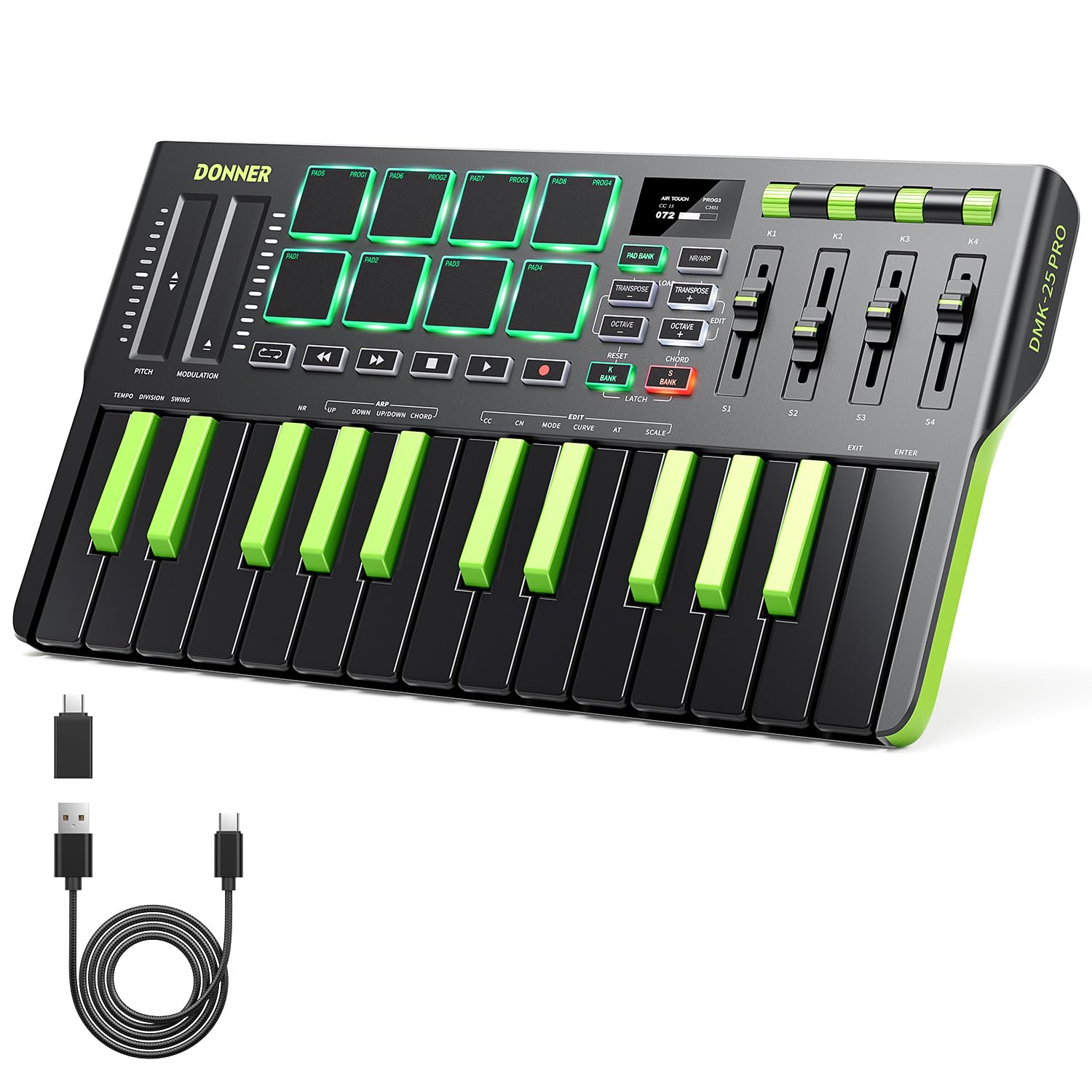 Donner DMK25 Pro MIDI Keyboard Controller