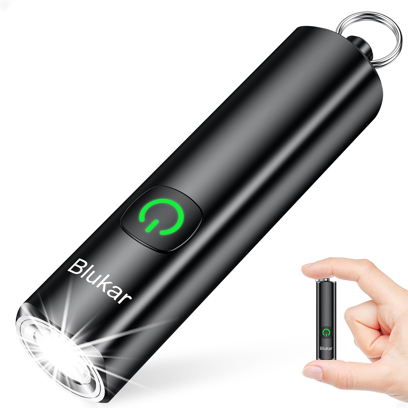 Blukar EDC Rechargeable Keychain Flashlight