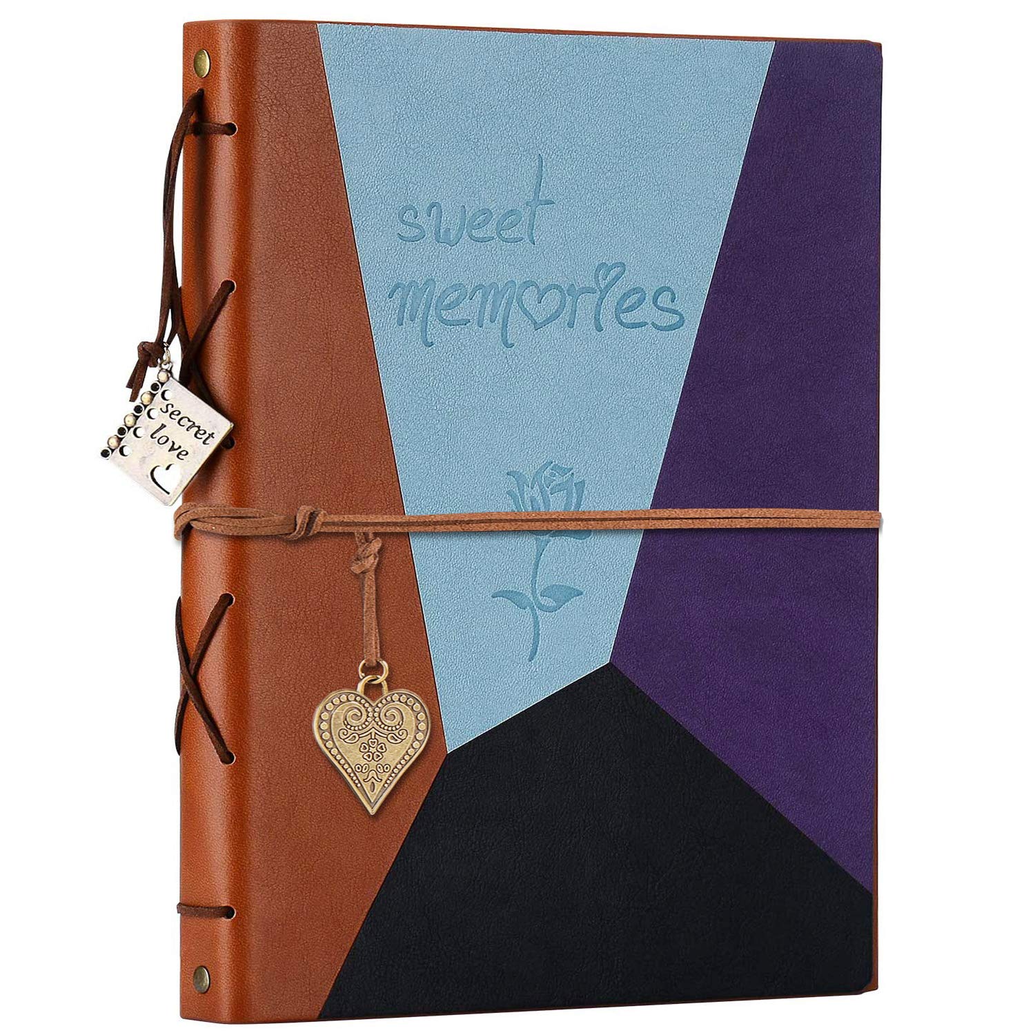 ZEEYUAN Leather Scrapbook Vintage Photo Album