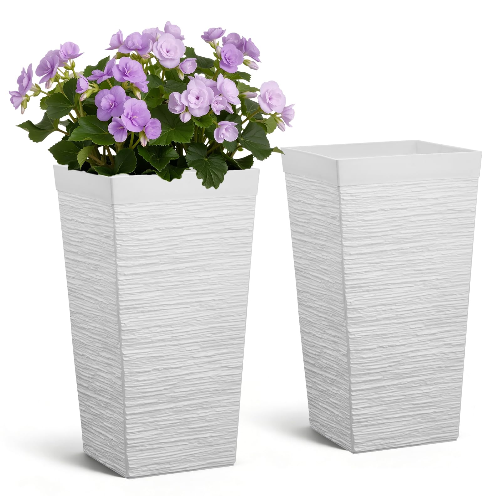 VEVOR 23-Inch Tall Planters, Set of 2