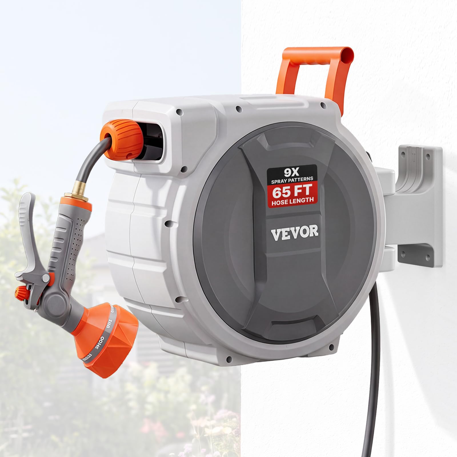 VEVOR Wall-Mounted Retractable Hose Reel