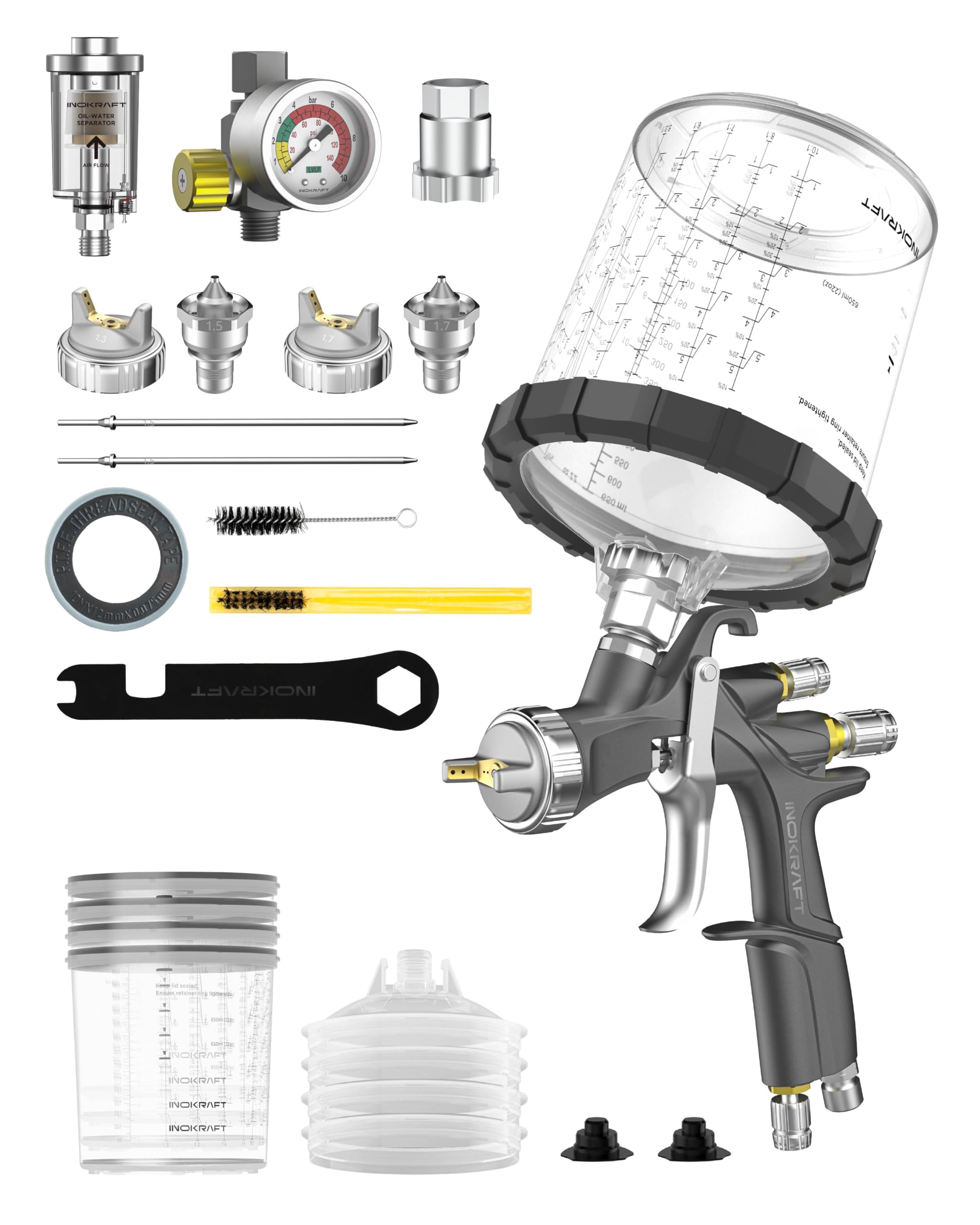 InoKraft D1 LVLP Kit with Disposable Cups