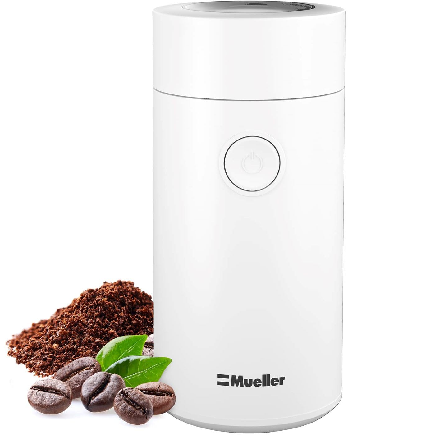 MuellerLiving Electric Coffee Grinder, White