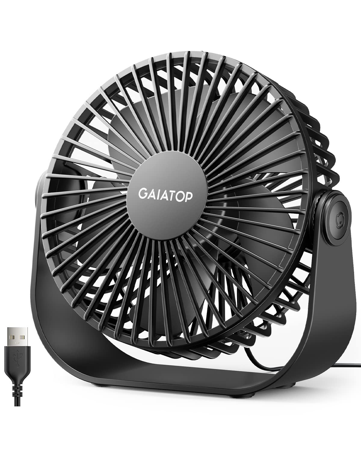 Gaiatop 5.5-Inch USB Desk Fan