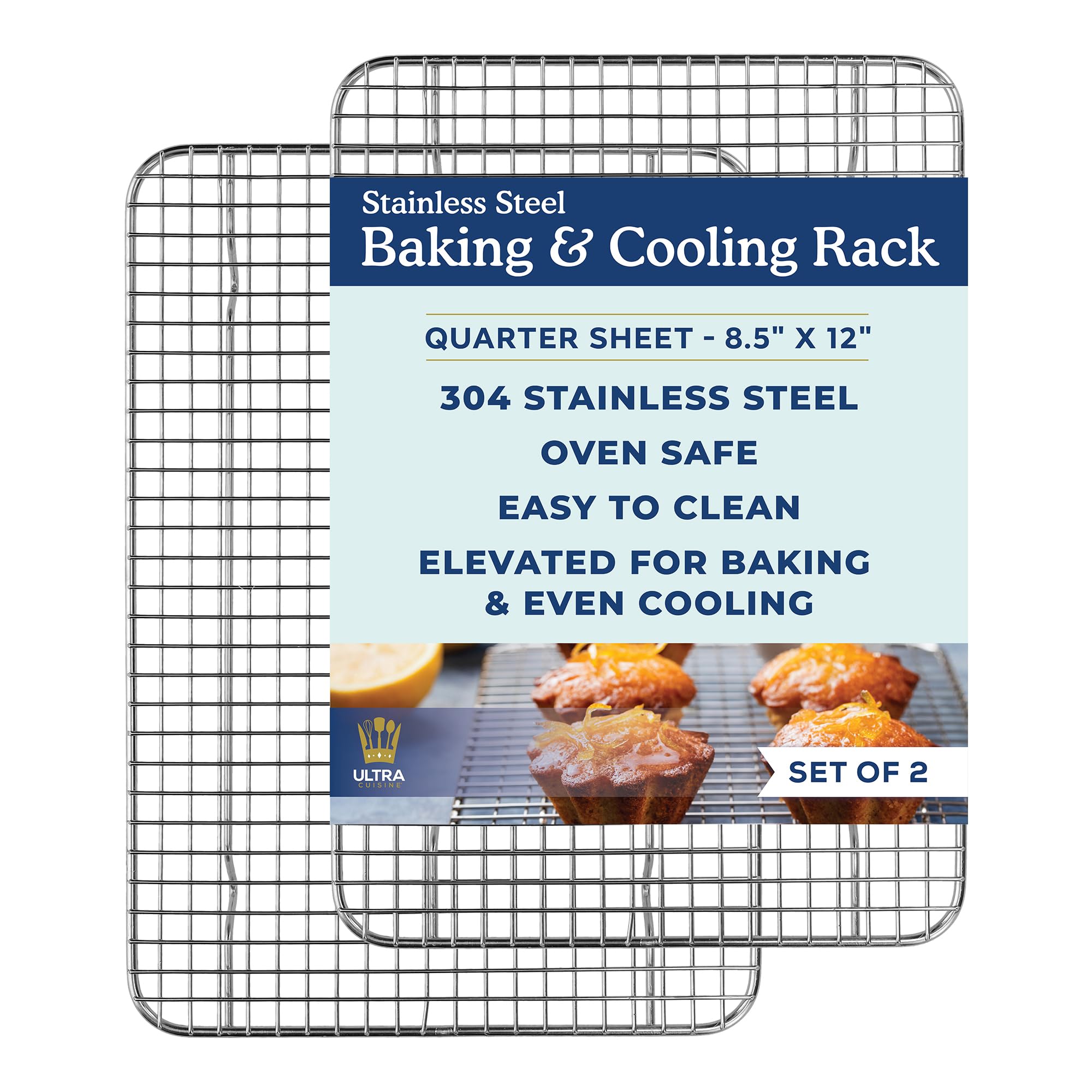 Ultra Cuisine 8.5 x 12-Inch Rack Set