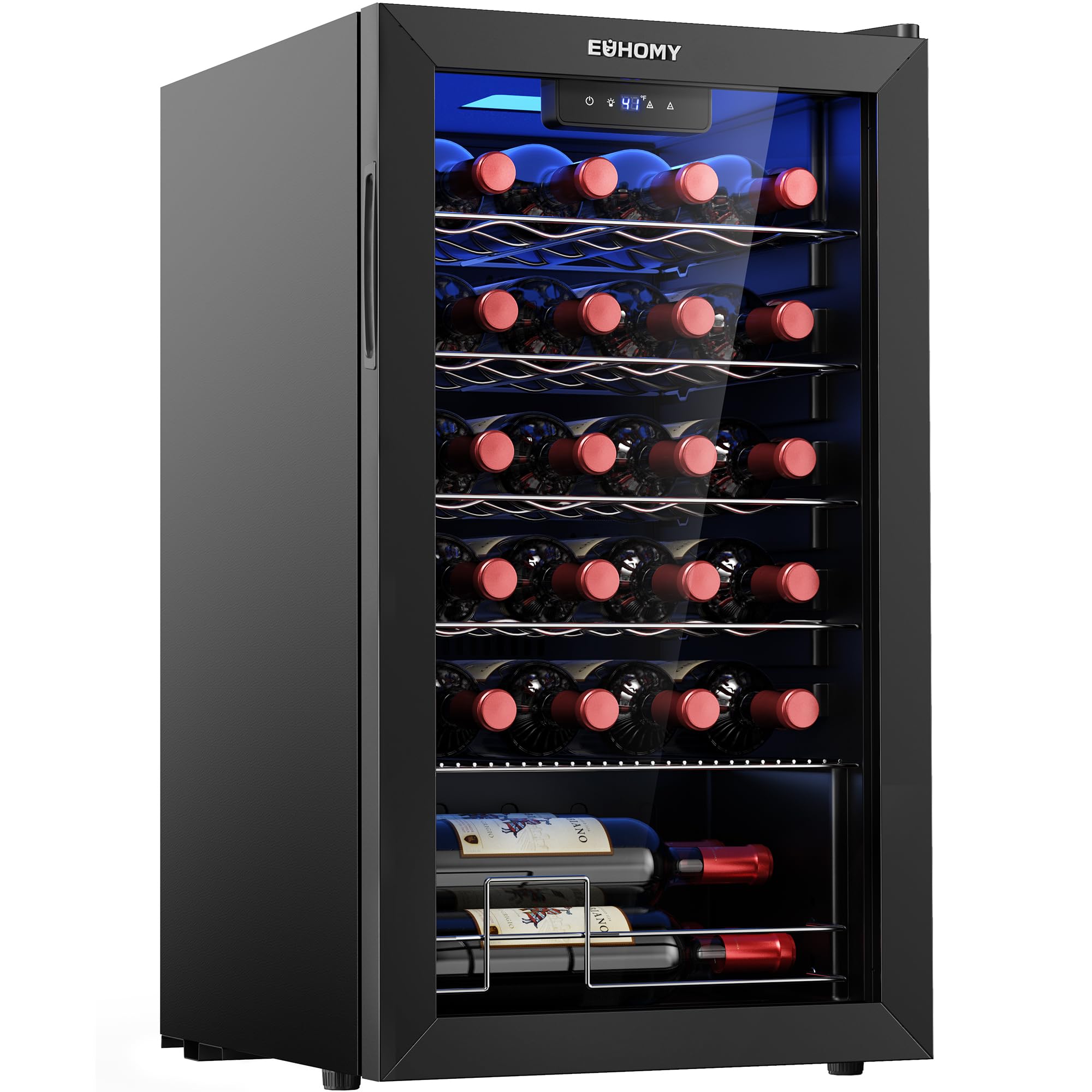 EUHOMY 25 bottle Wine Cooler Refrigerator