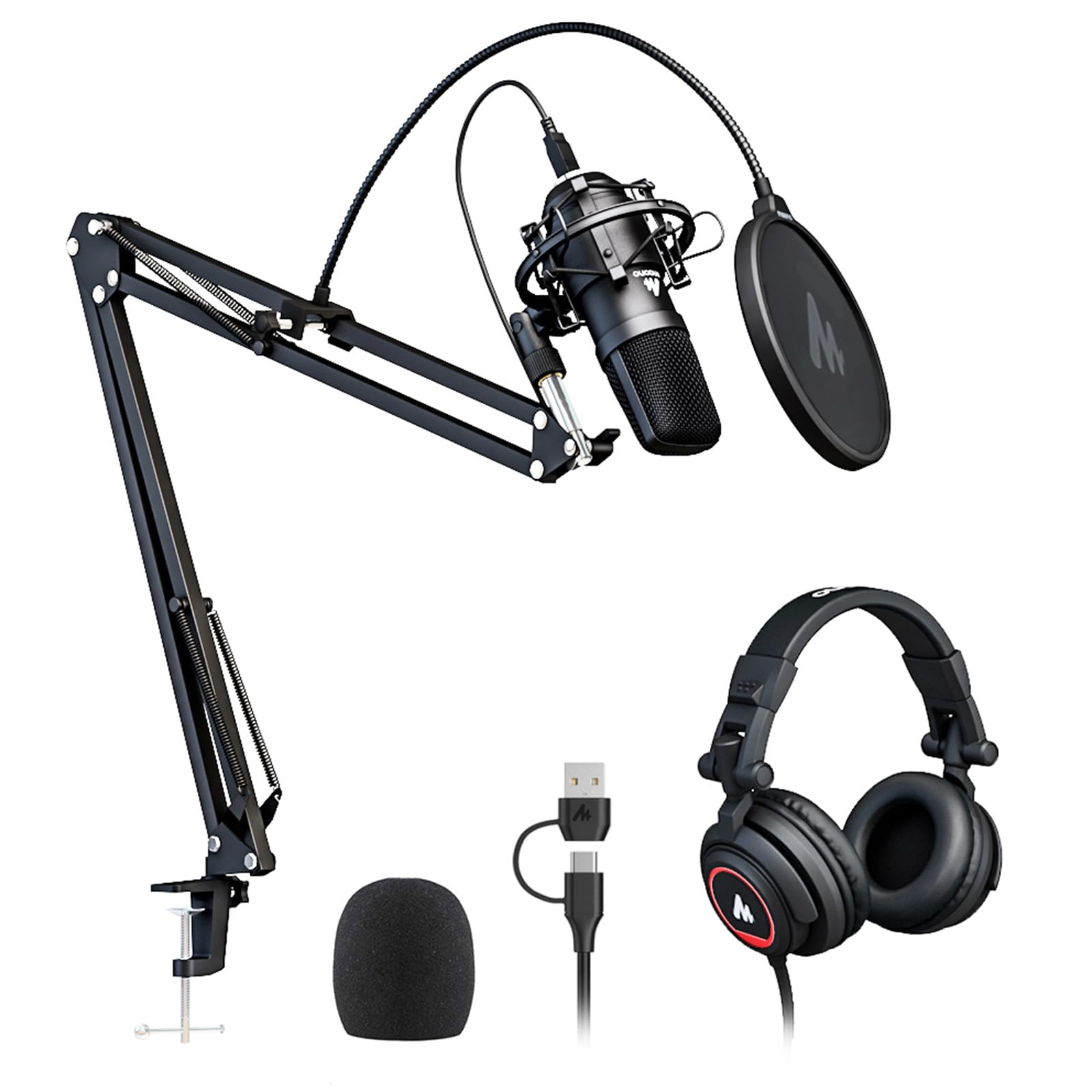 MAONO AU-A04H USB Microphone Kit with Headphones