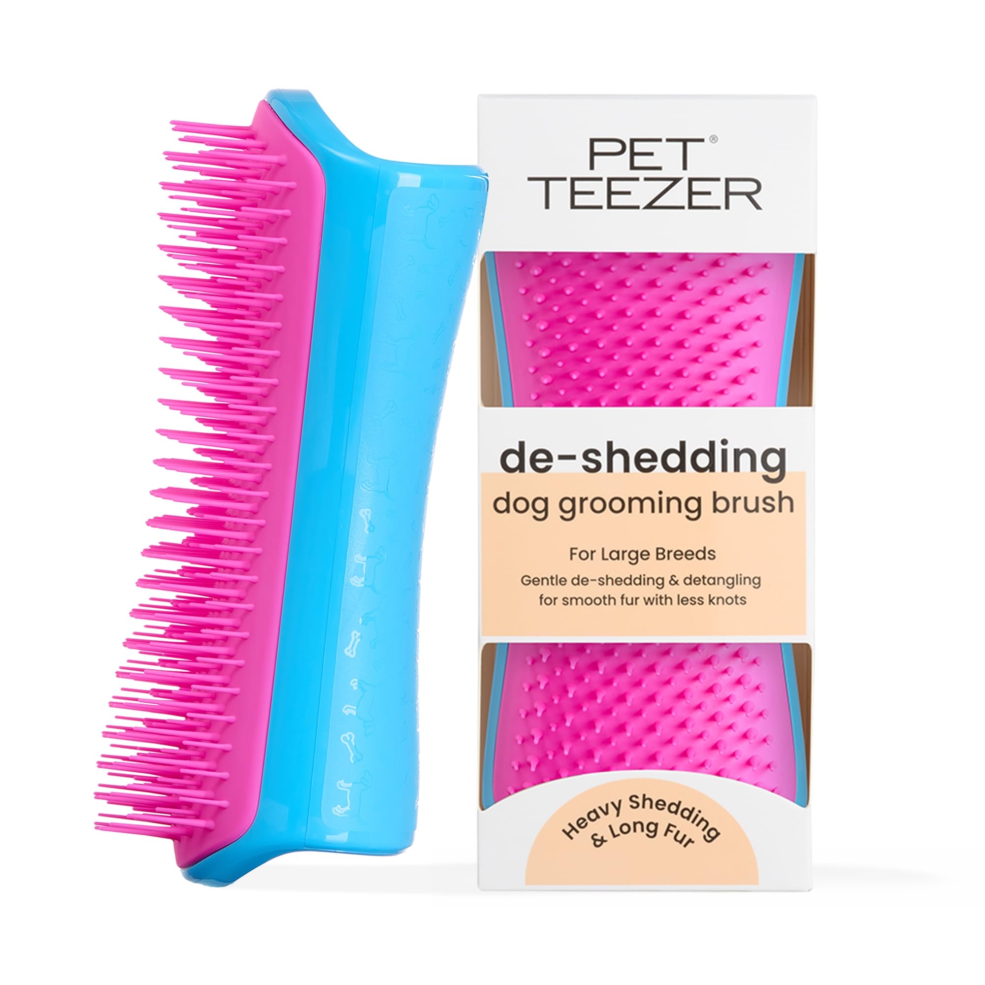 Pet Teezer De-Shedding Dog Brush, Large