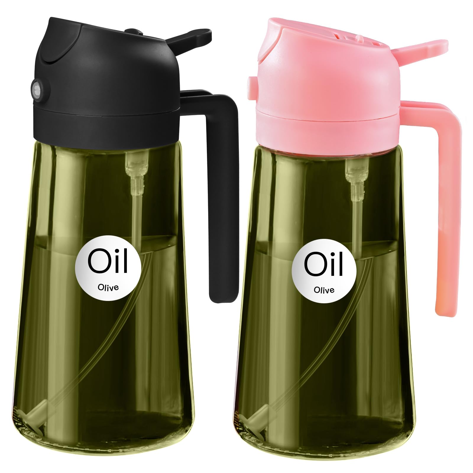 YARRAMATE Dark Green Oil Sprayer, Pink & Black
