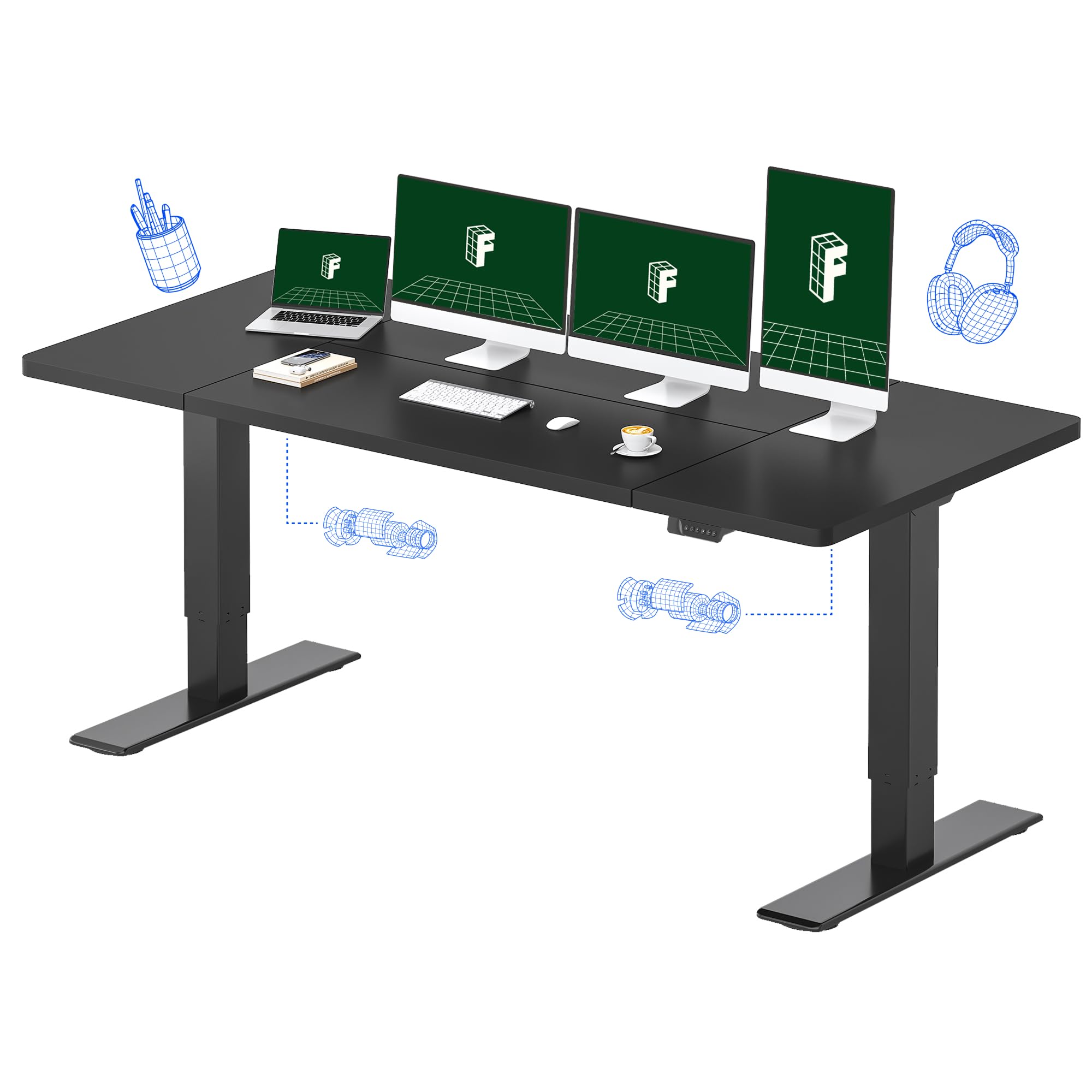 FLEXISPOT 79 x 32 Inch Electric Standing Desk